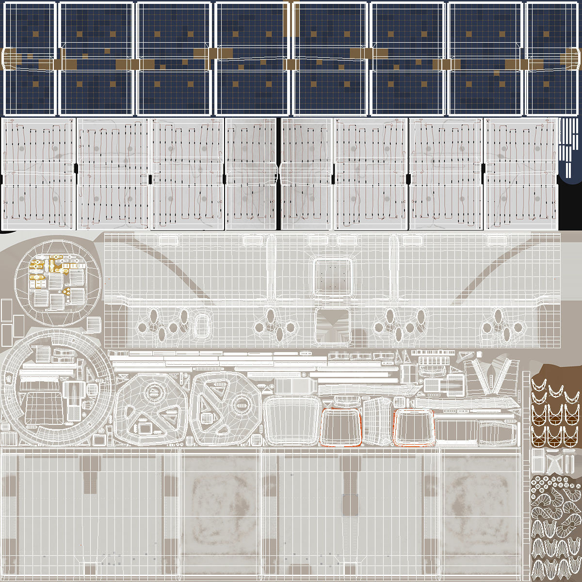 ISS Module Dragon 3D model_20