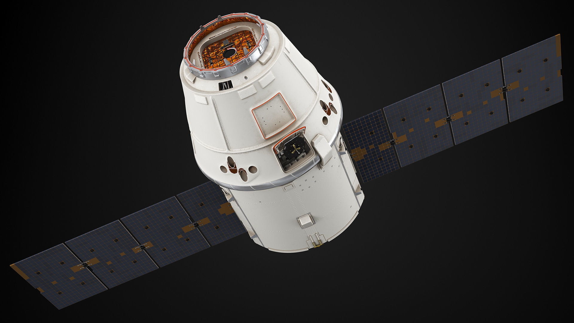 ISS Module Dragon 3D model_3
