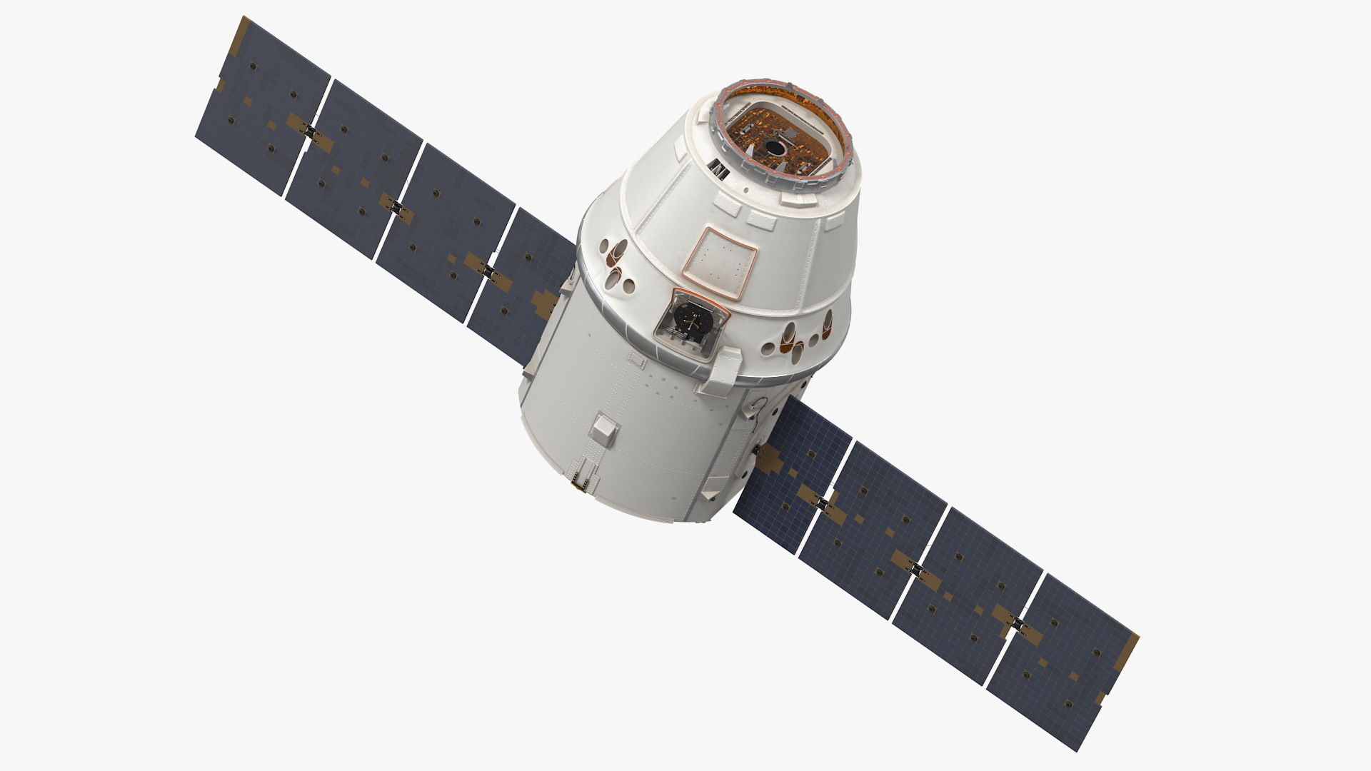 ISS Module Dragon 3D model_1