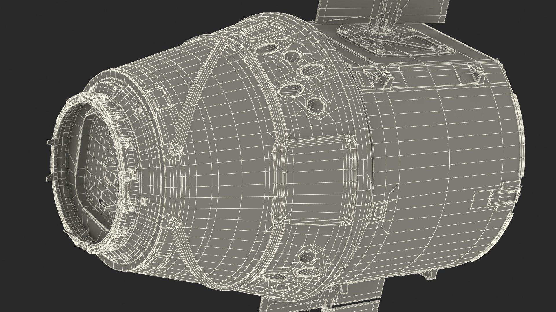 ISS Module Dragon 3D model_27