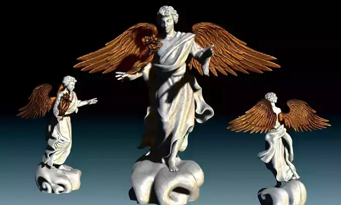 Arch-angel Uriel-Oriel-Auriel- CNC - Wood - Stone - Metal 3D print model