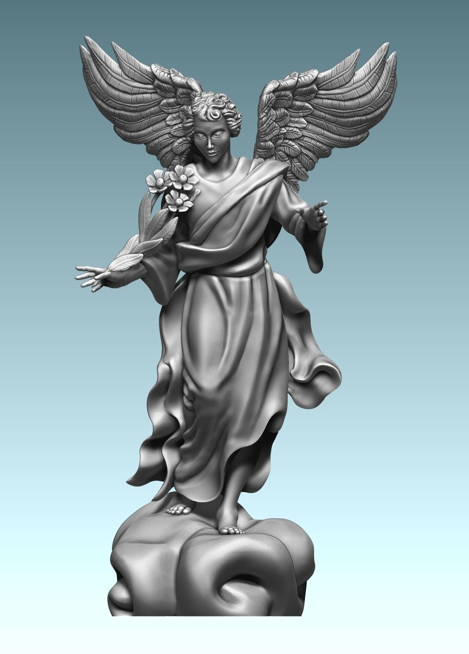 Arch-angel Uriel-Oriel-Auriel- CNC - Wood - Stone - Metal 3D print model_19