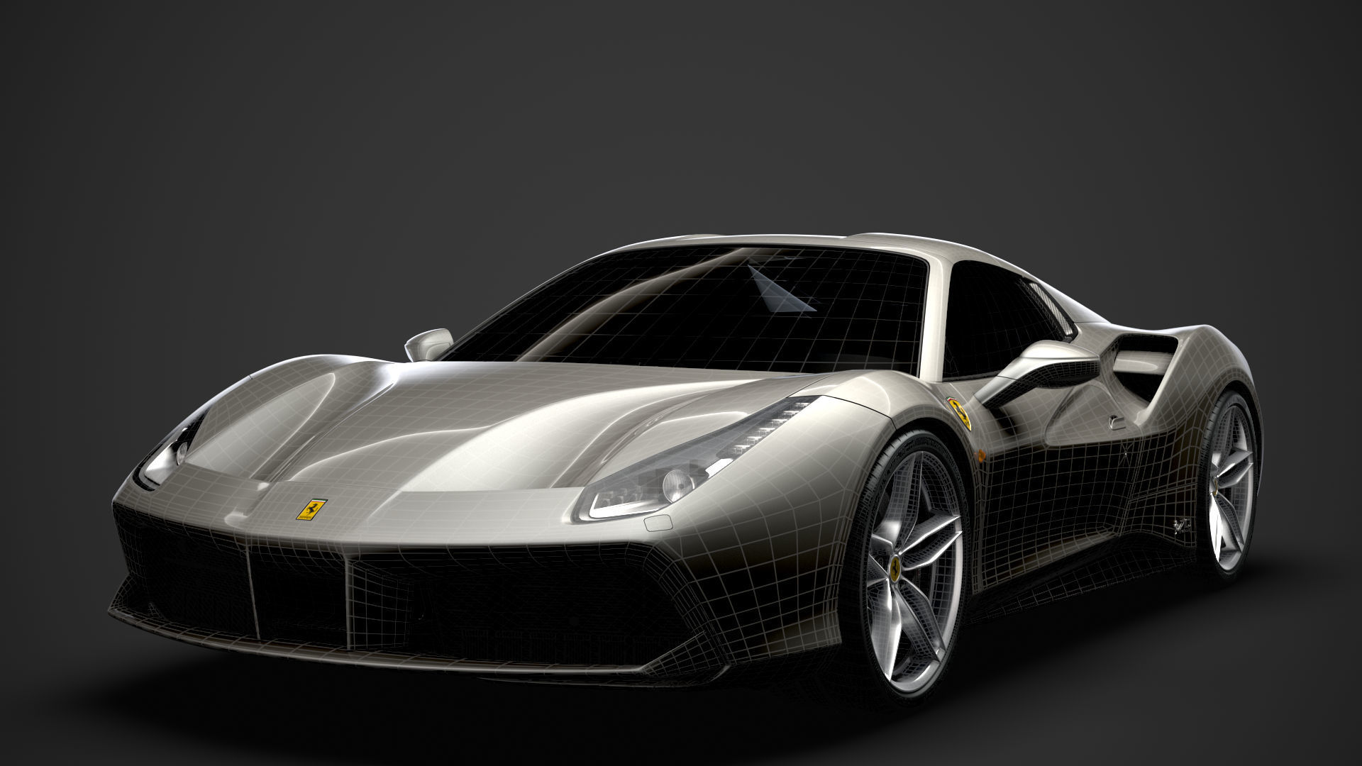 Ferrari 488 Spider Sleek Beauty 2018 3D model_36