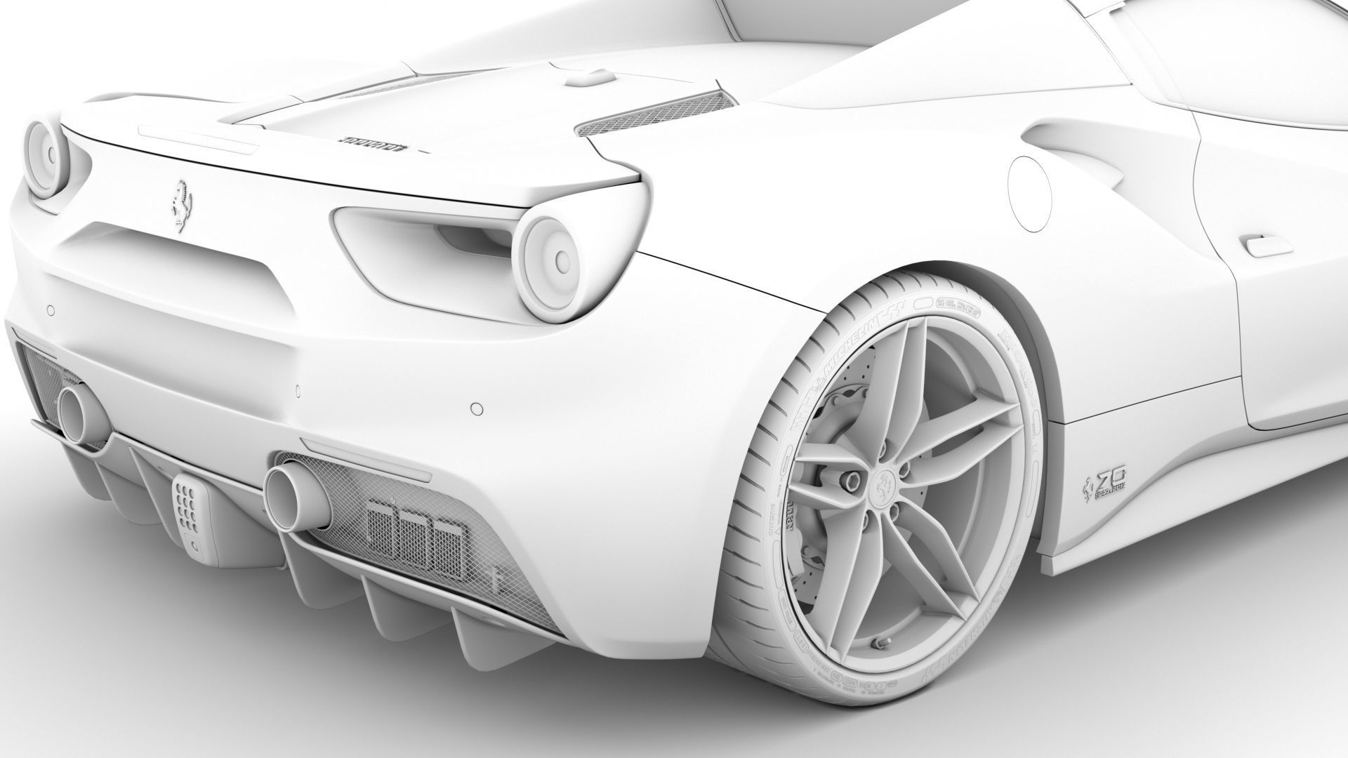 Ferrari 488 Spider Sleek Beauty 2018 3D model_24