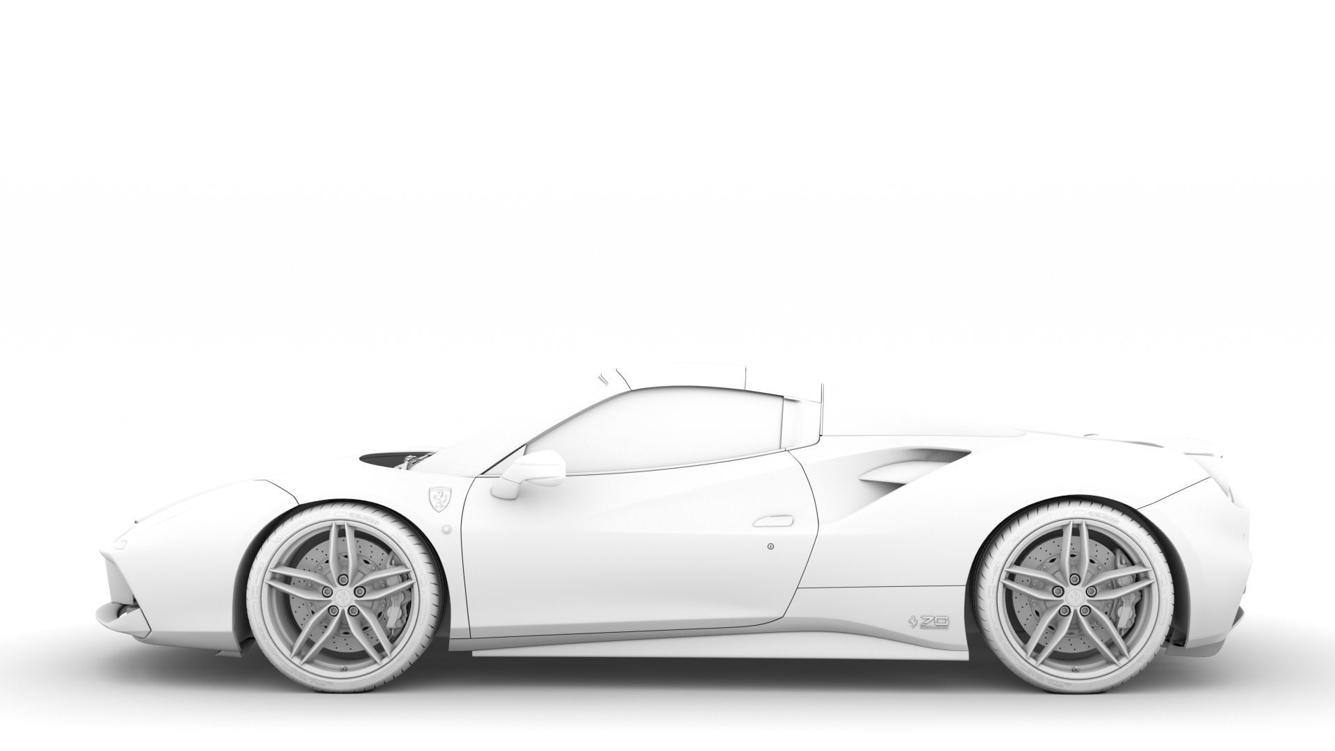 Ferrari 488 Spider Sleek Beauty 2018 3D model_19