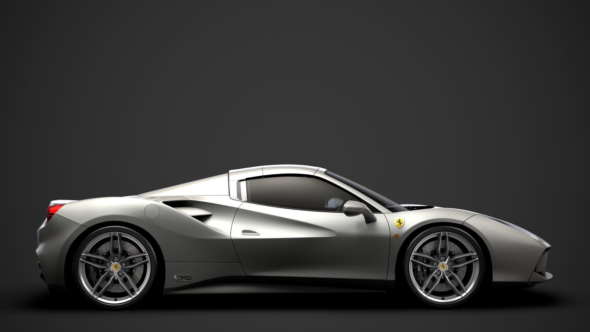 Ferrari 488 Spider Sleek Beauty 2018 3D model_1