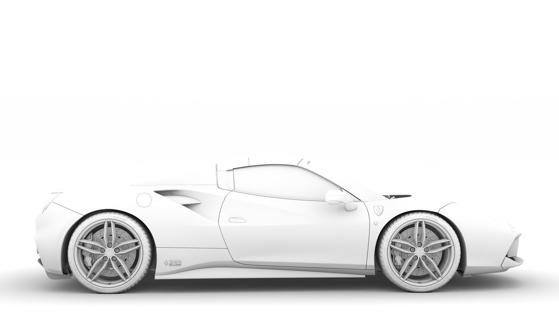 Ferrari 488 Spider Sleek Beauty 2018 3D model_15