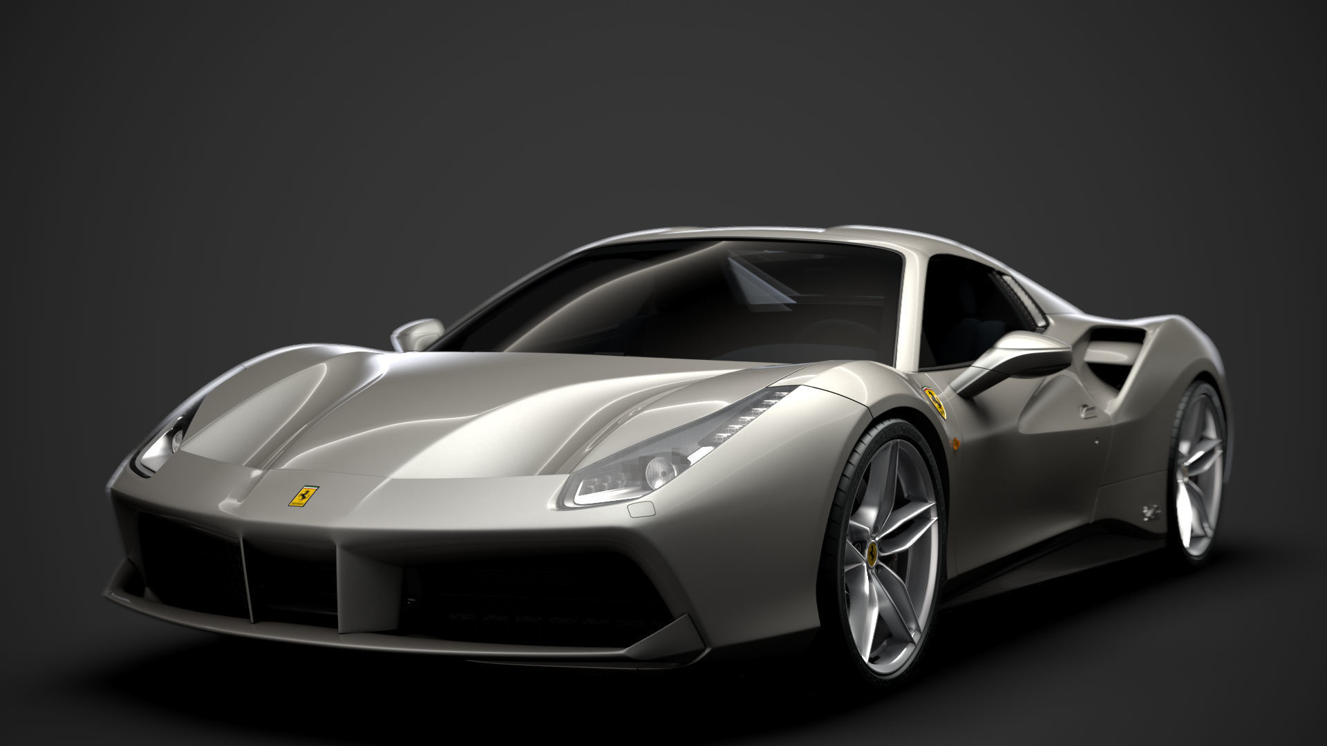 Ferrari 488 Spider Sleek Beauty 2018 3D model_8