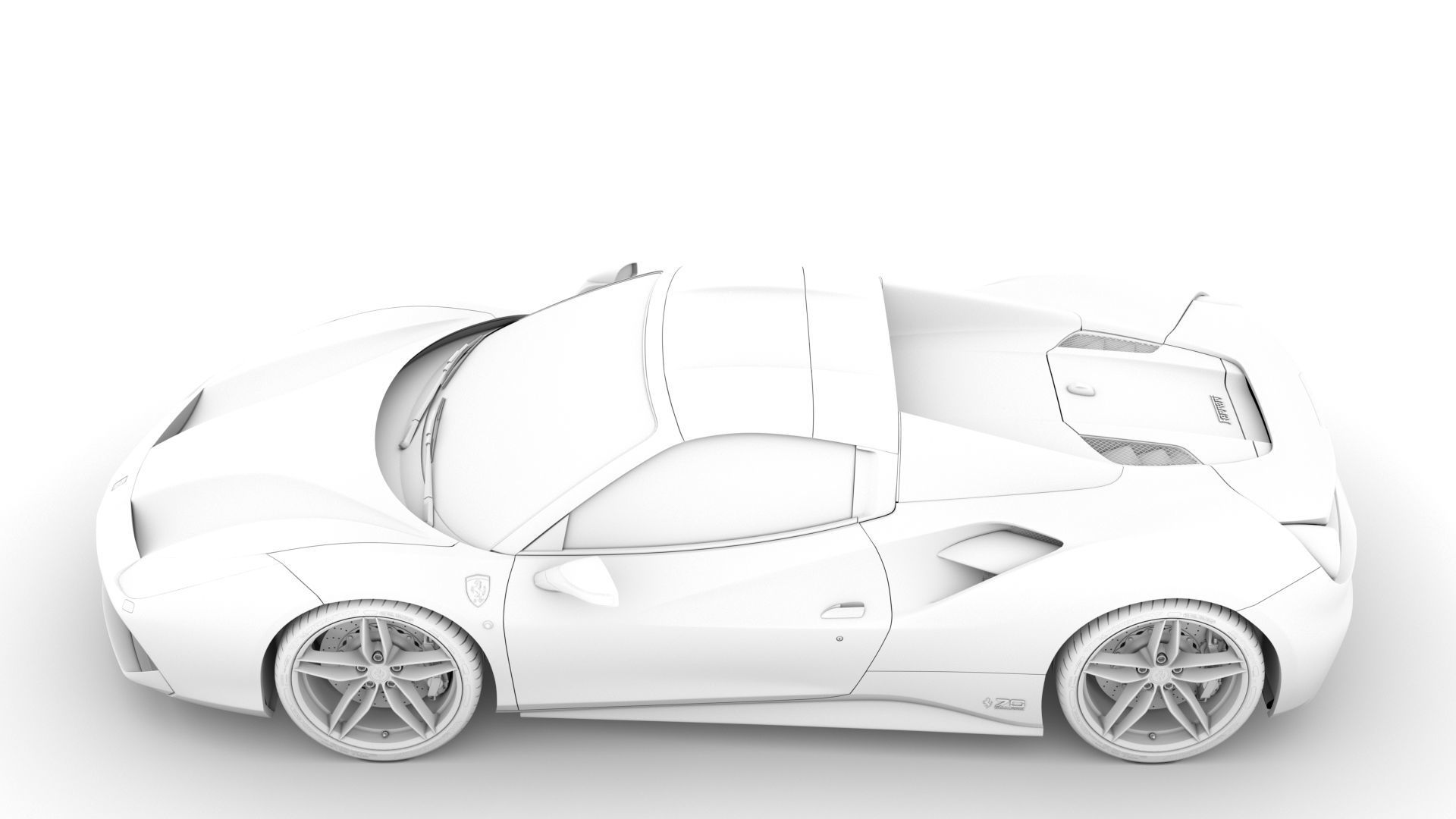 Ferrari 488 Spider Sleek Beauty 2018 3D model_18