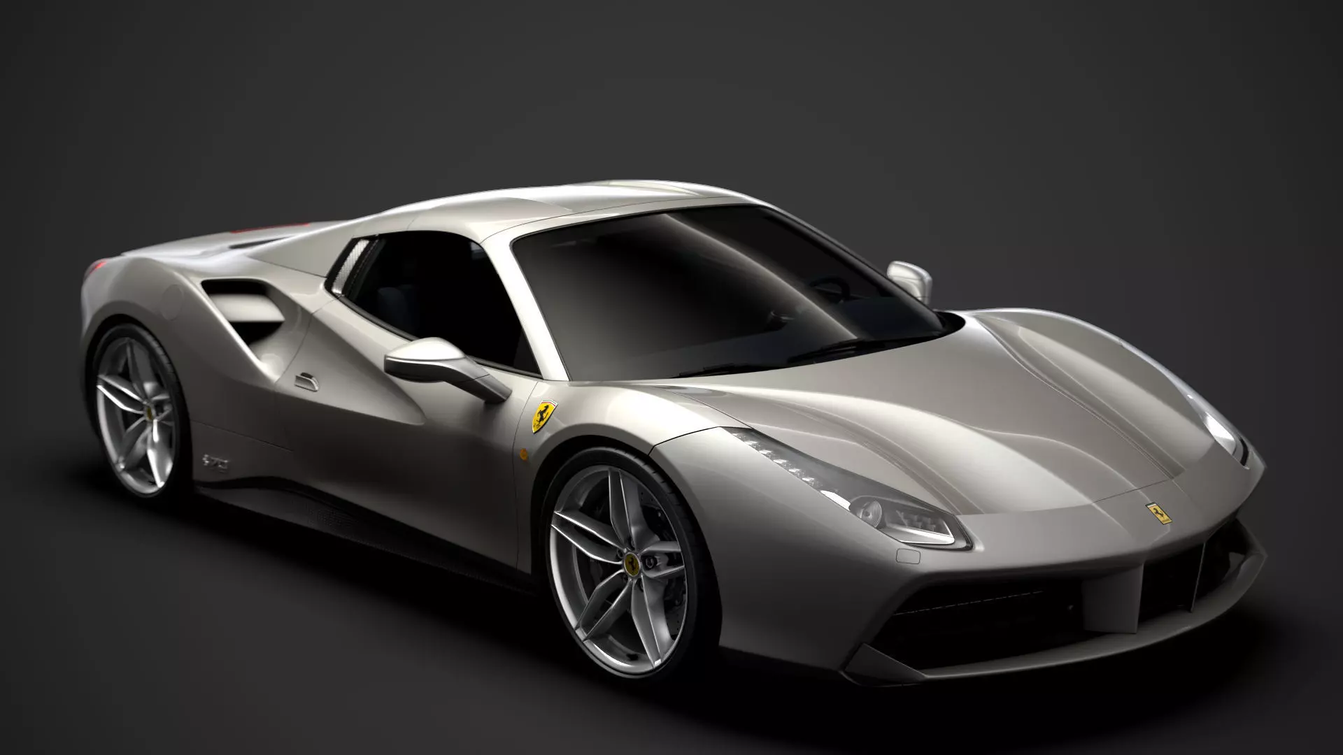 Ferrari 488 Spider Sleek Beauty 2018 3D model_0