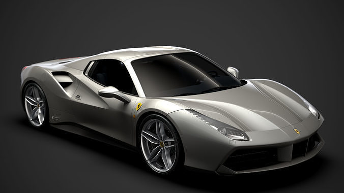 Ferrari 488 Spider Sleek Beauty 2018 3D model