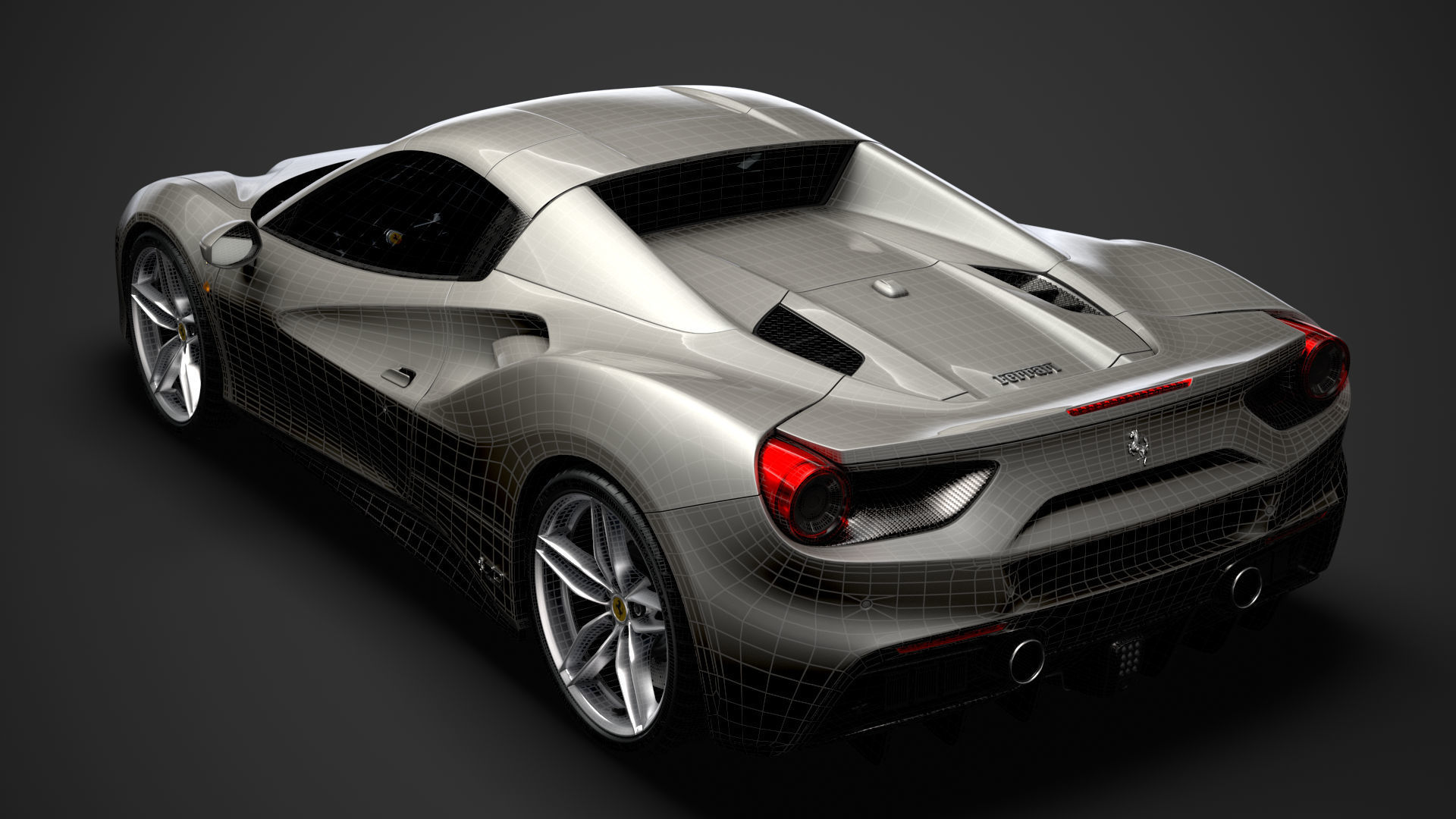 Ferrari 488 Spider Sleek Beauty 2018 3D model_31