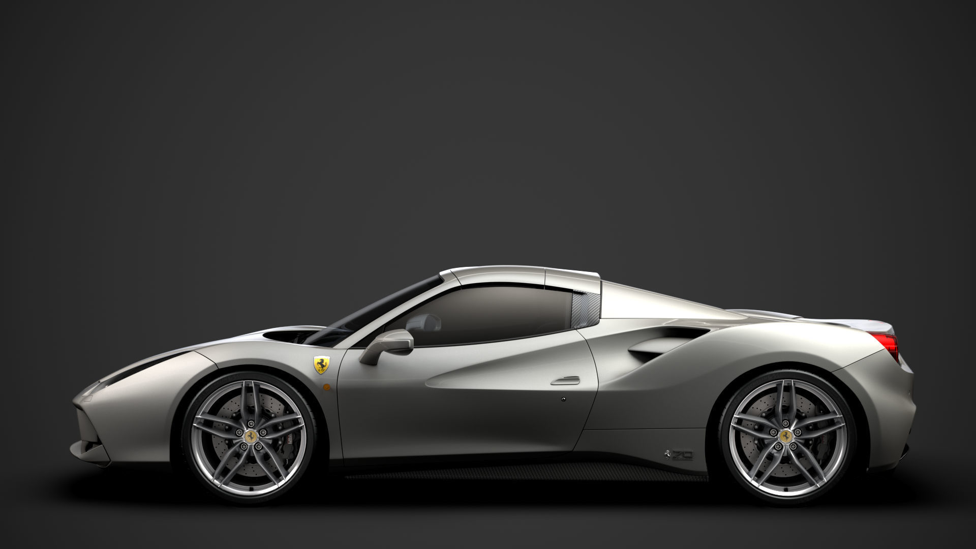 Ferrari 488 Spider Sleek Beauty 2018 3D model_5