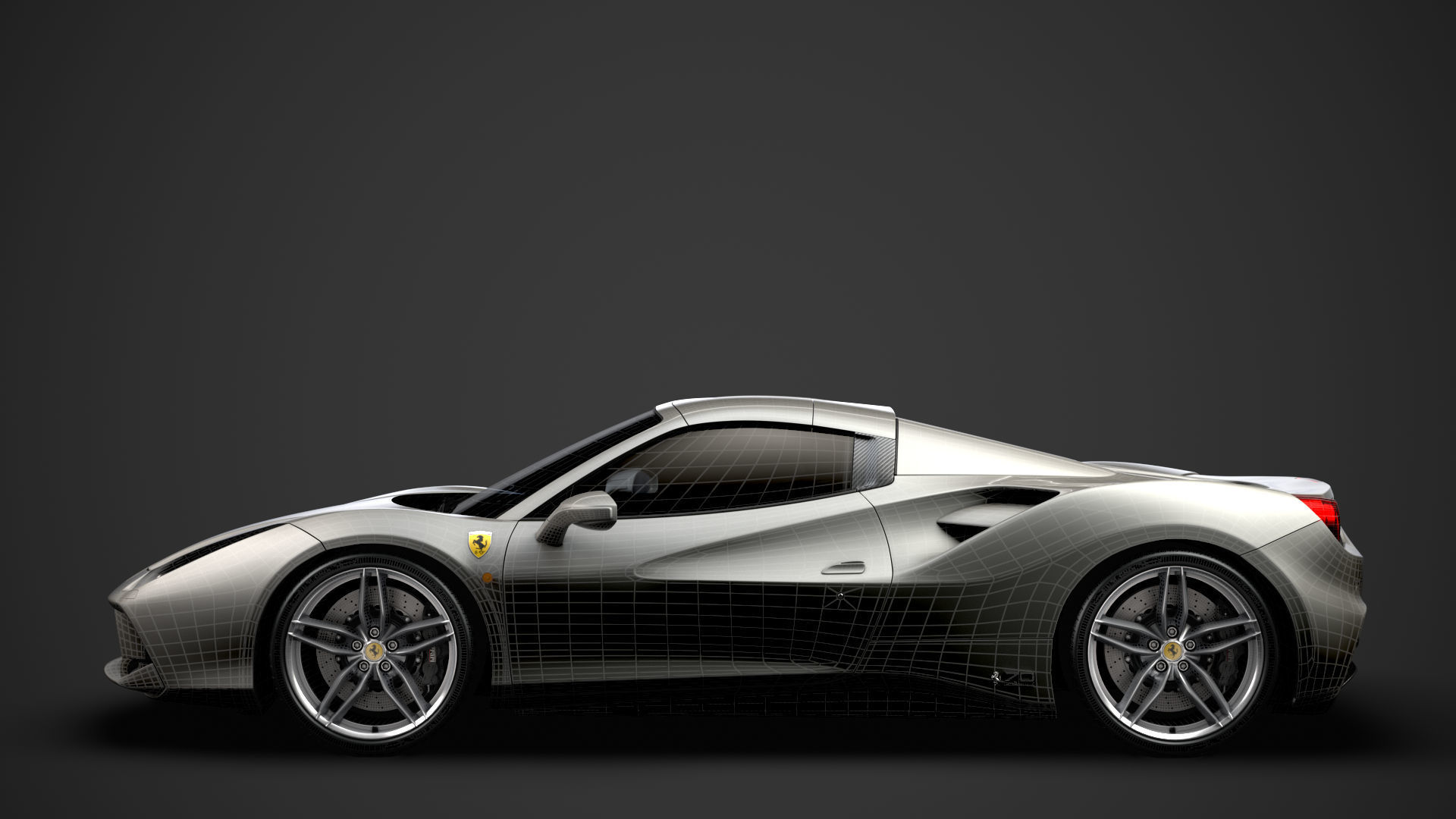 Ferrari 488 Spider Sleek Beauty 2018 3D model_33