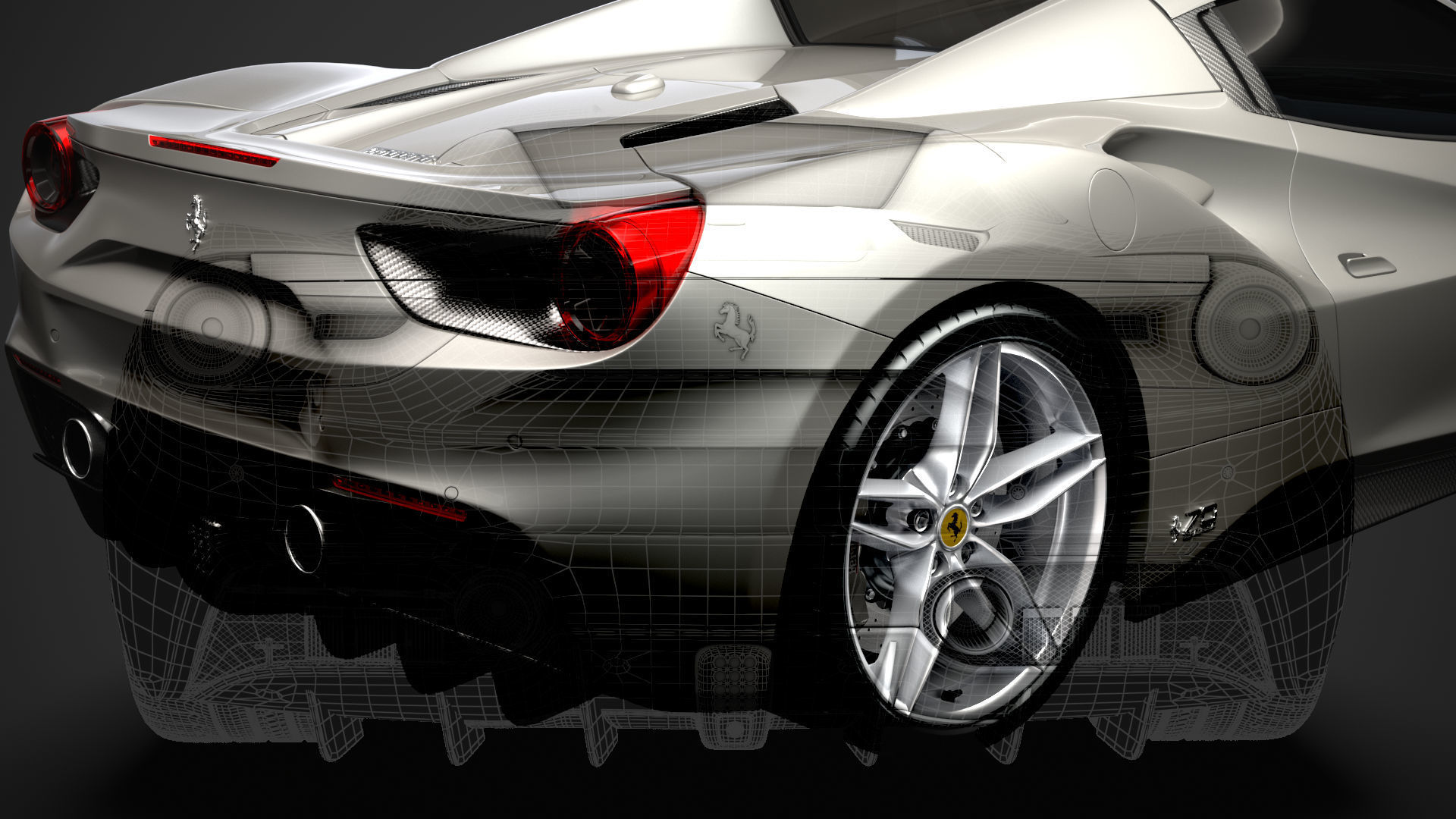 Ferrari 488 Spider Sleek Beauty 2018 3D model_41