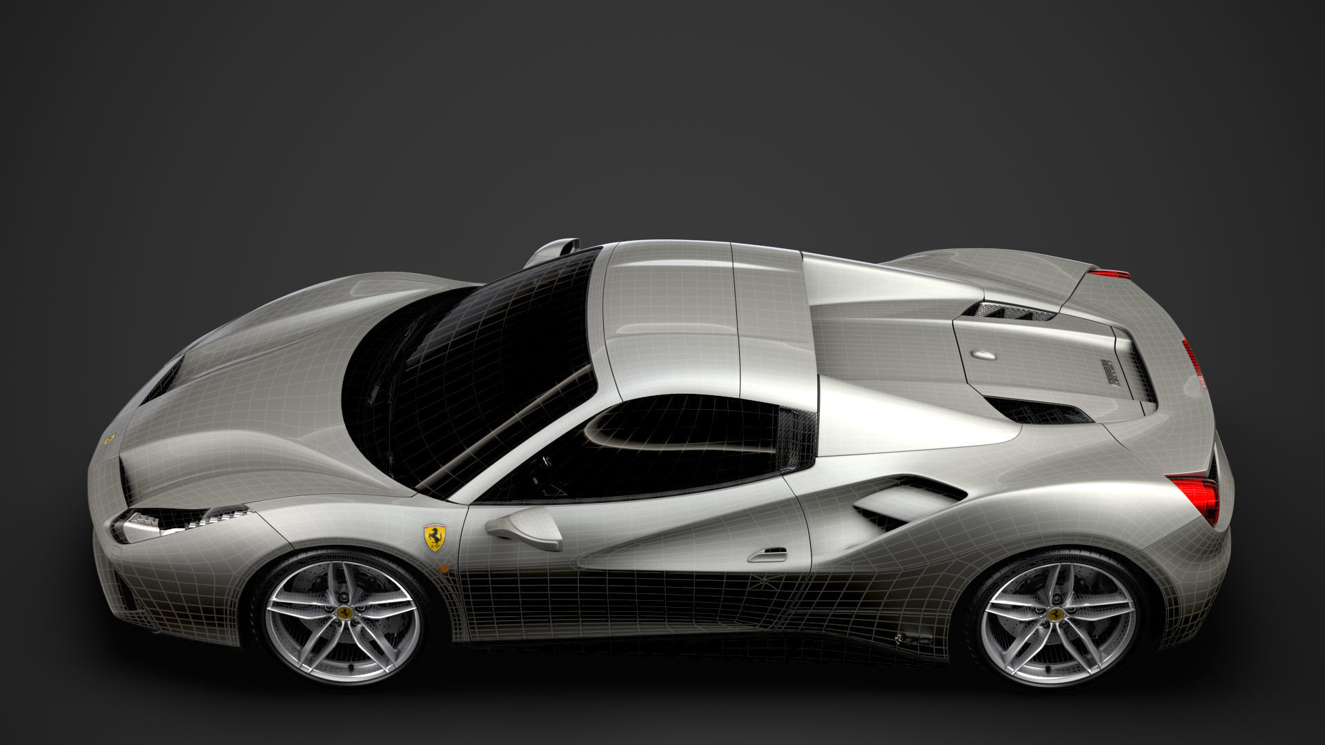 Ferrari 488 Spider Sleek Beauty 2018 3D model_32