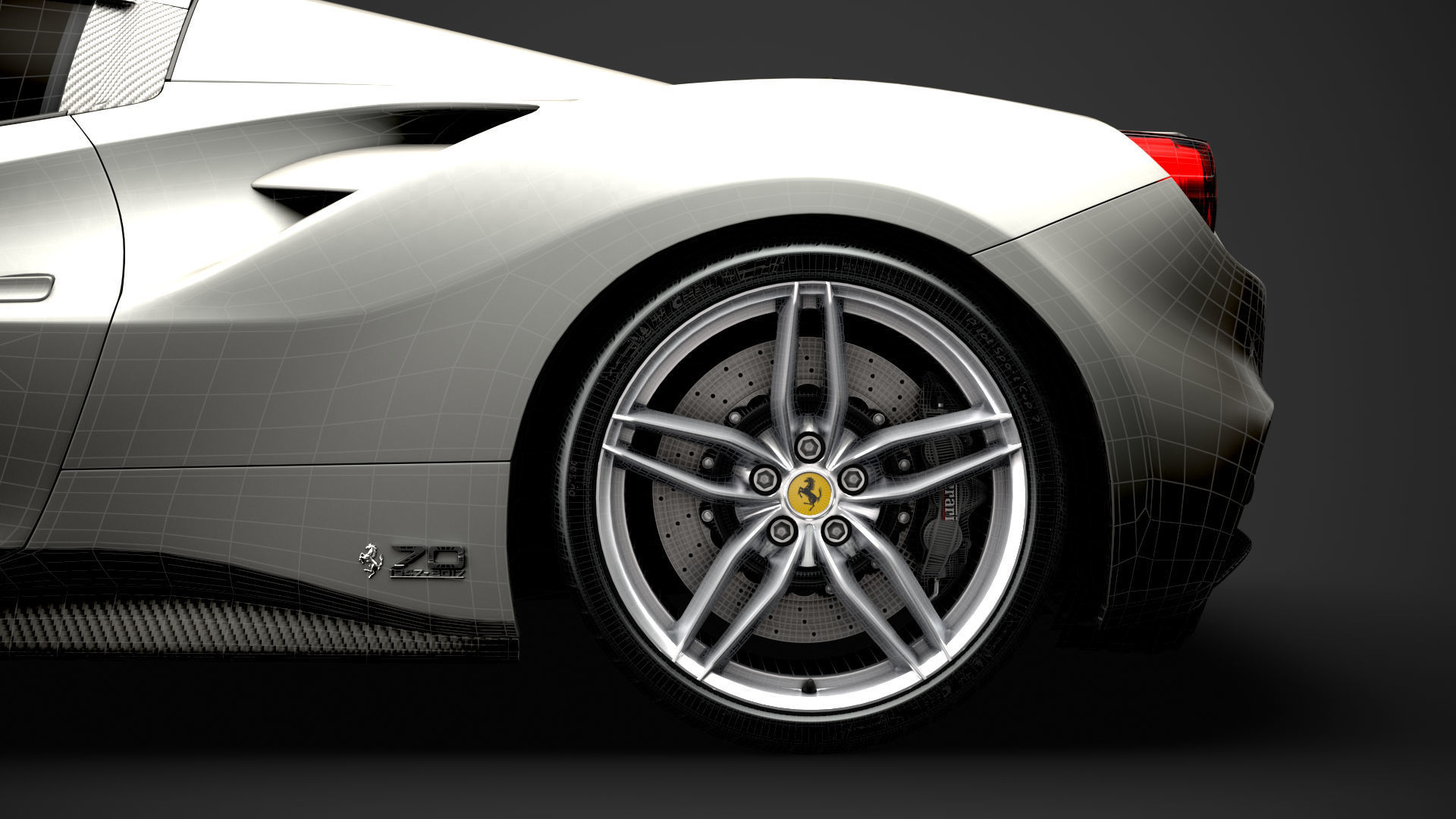 Ferrari 488 Spider Sleek Beauty 2018 3D model_35