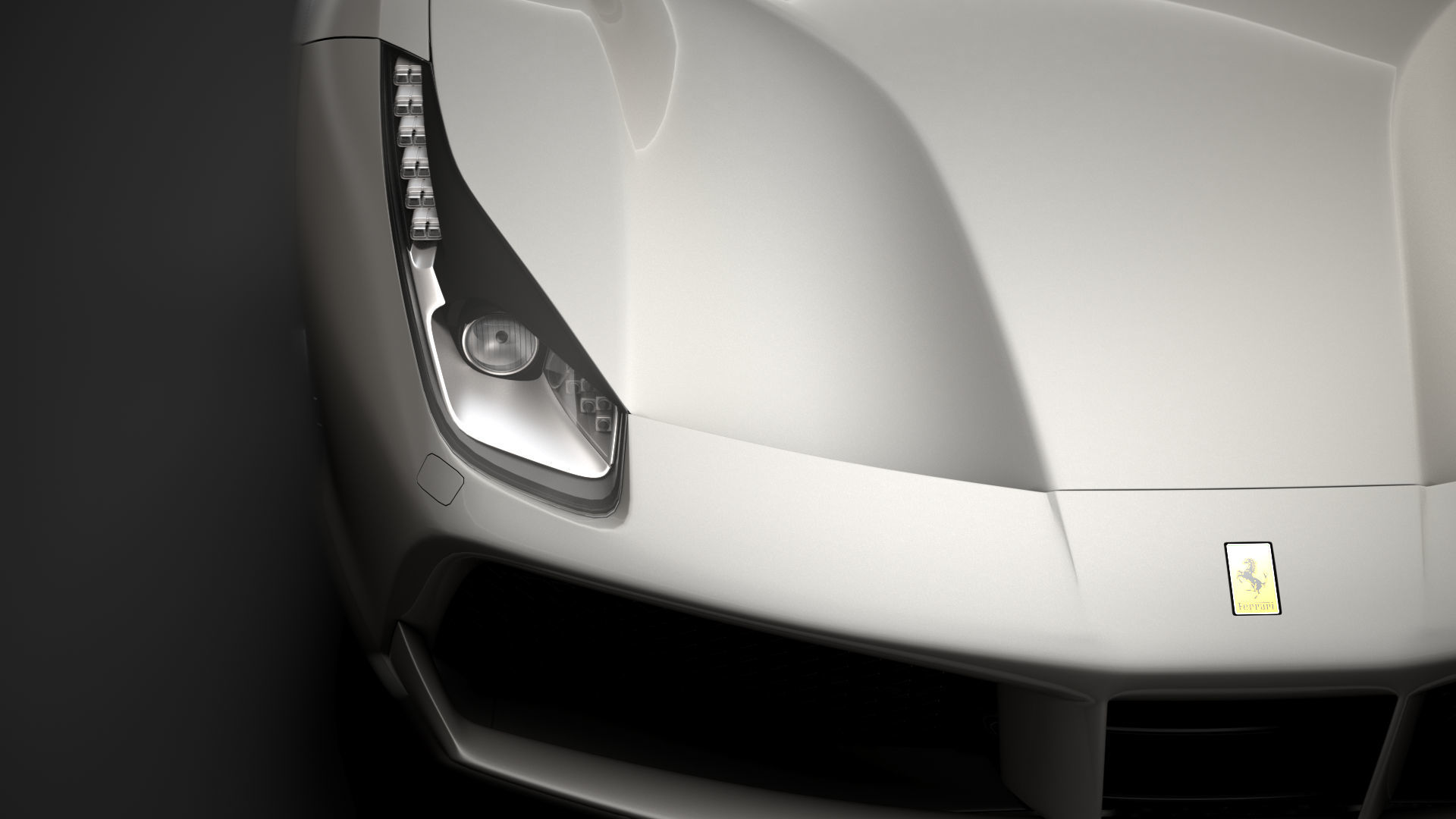 Ferrari 488 Spider Sleek Beauty 2018 3D model_9