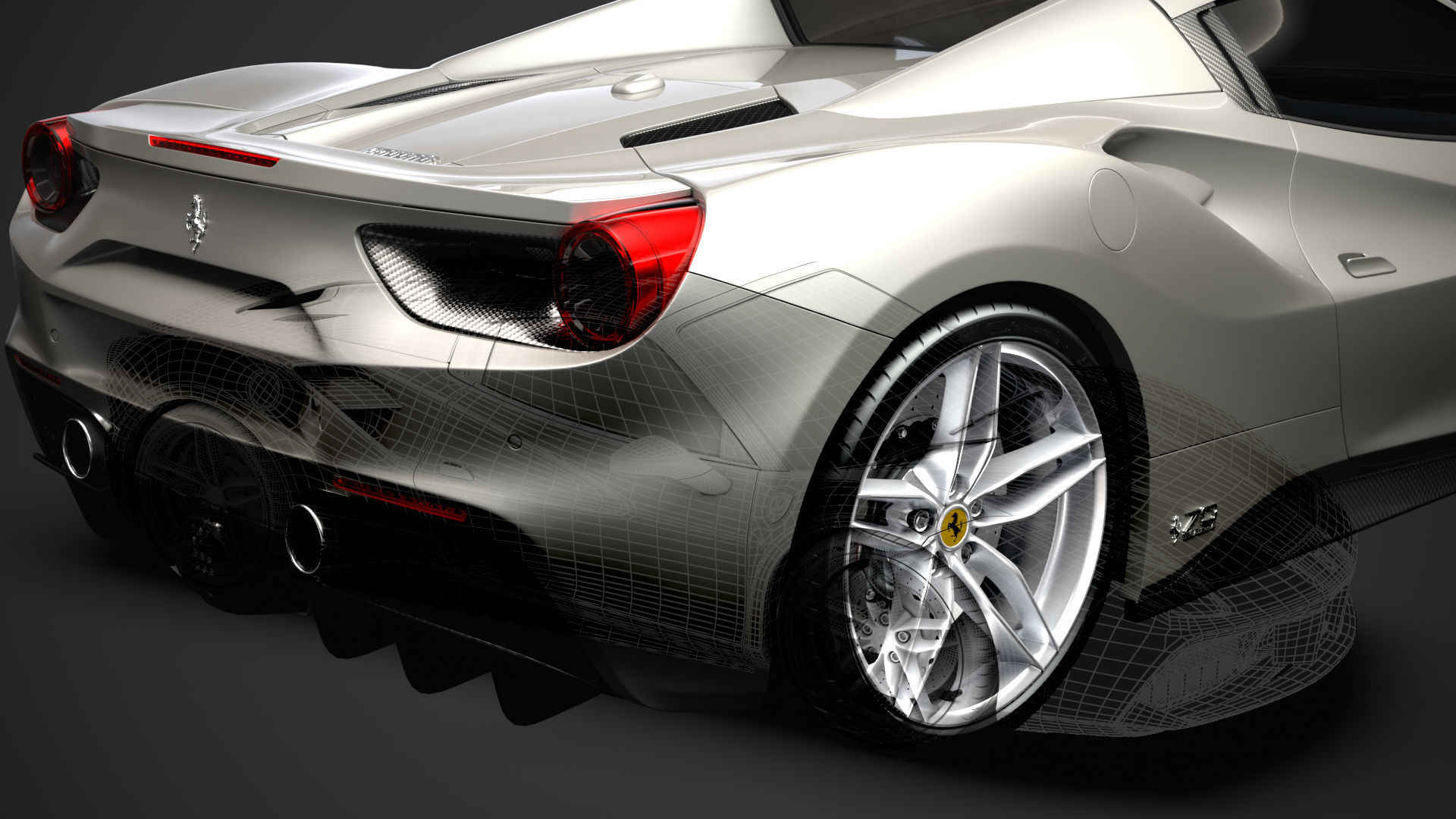 Ferrari 488 Spider Sleek Beauty 2018 3D model_40