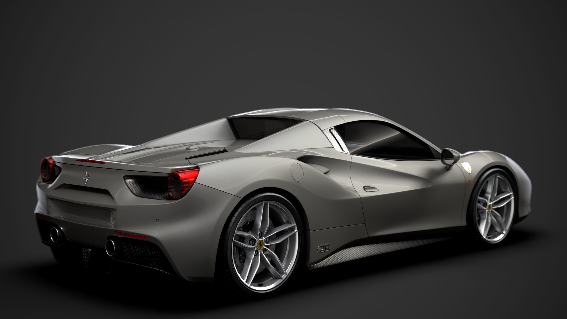 Ferrari 488 Spider Sleek Beauty 2018 3D model_2