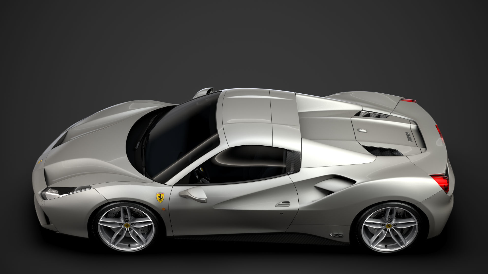 Ferrari 488 Spider Sleek Beauty 2018 3D model_4