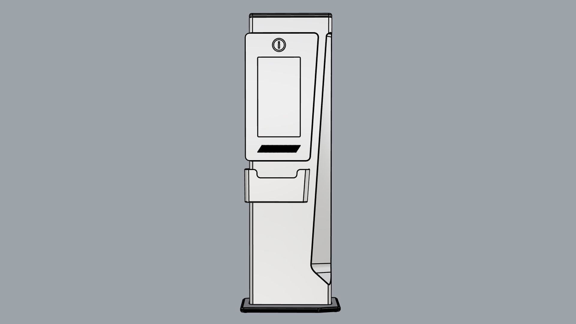 Ground Totem Self Service 07 3D model_12