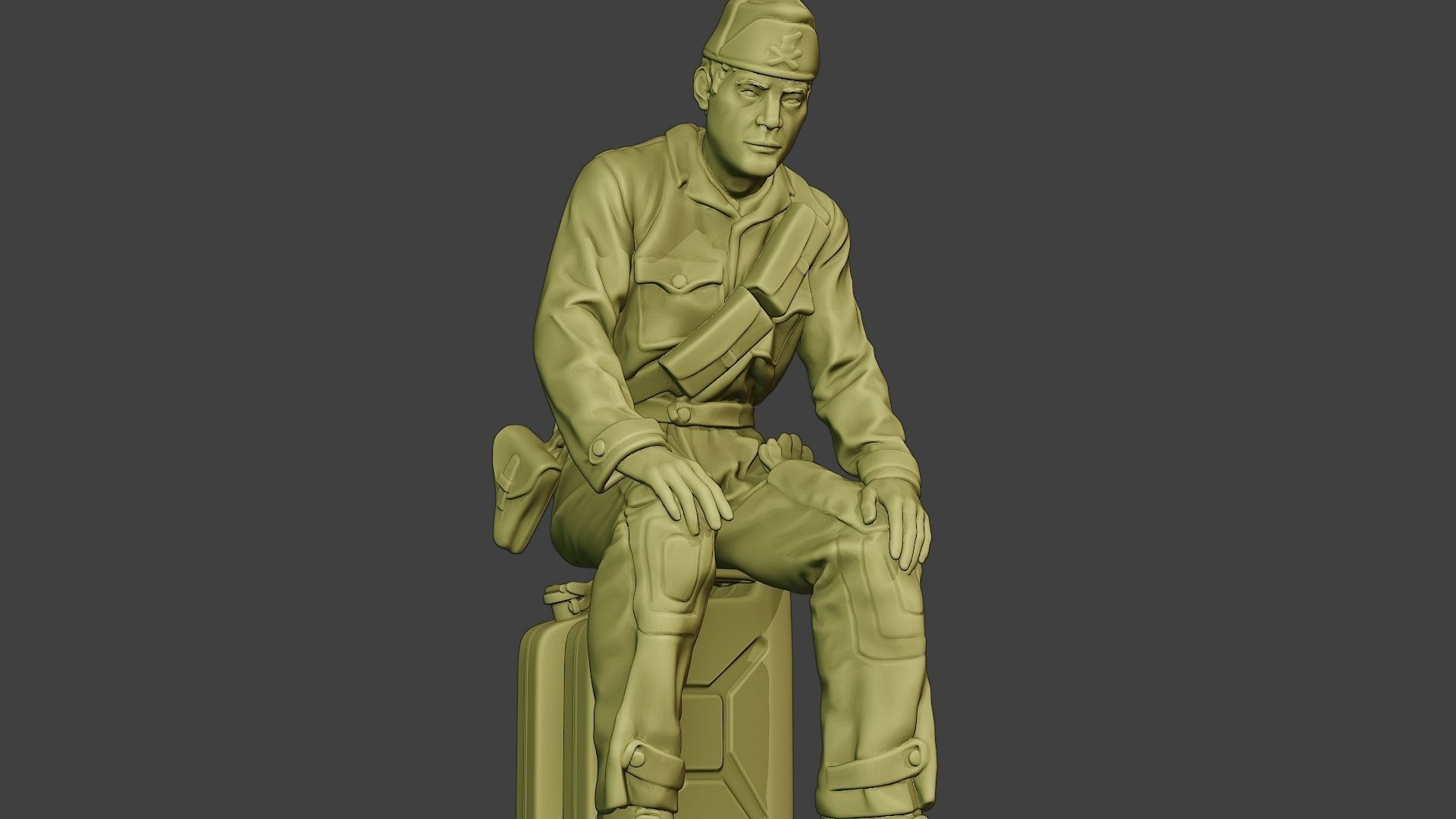 Italian Tank Crew Unit ww2 Sit ITCU1 3D print model_13
