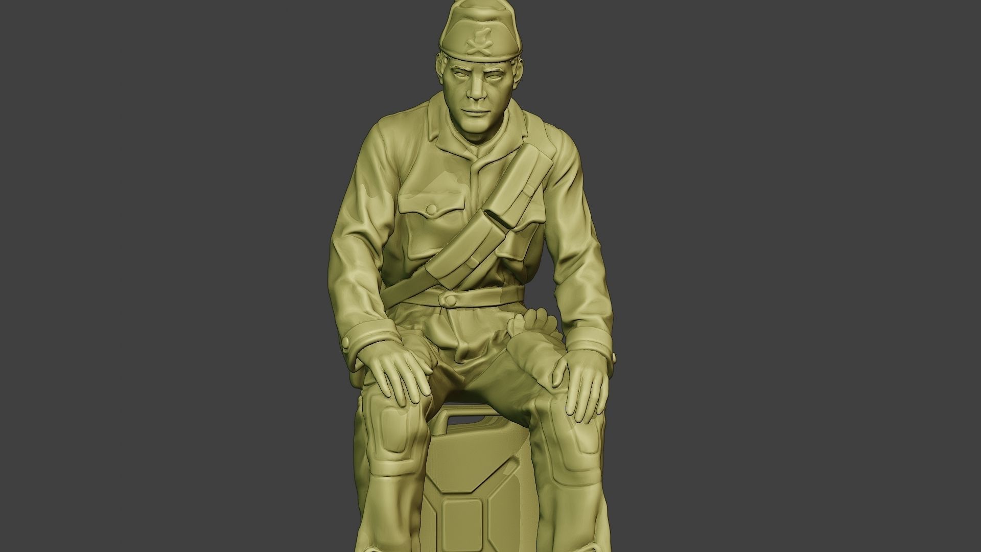 Italian Tank Crew Unit ww2 Sit ITCU1 3D print model_28