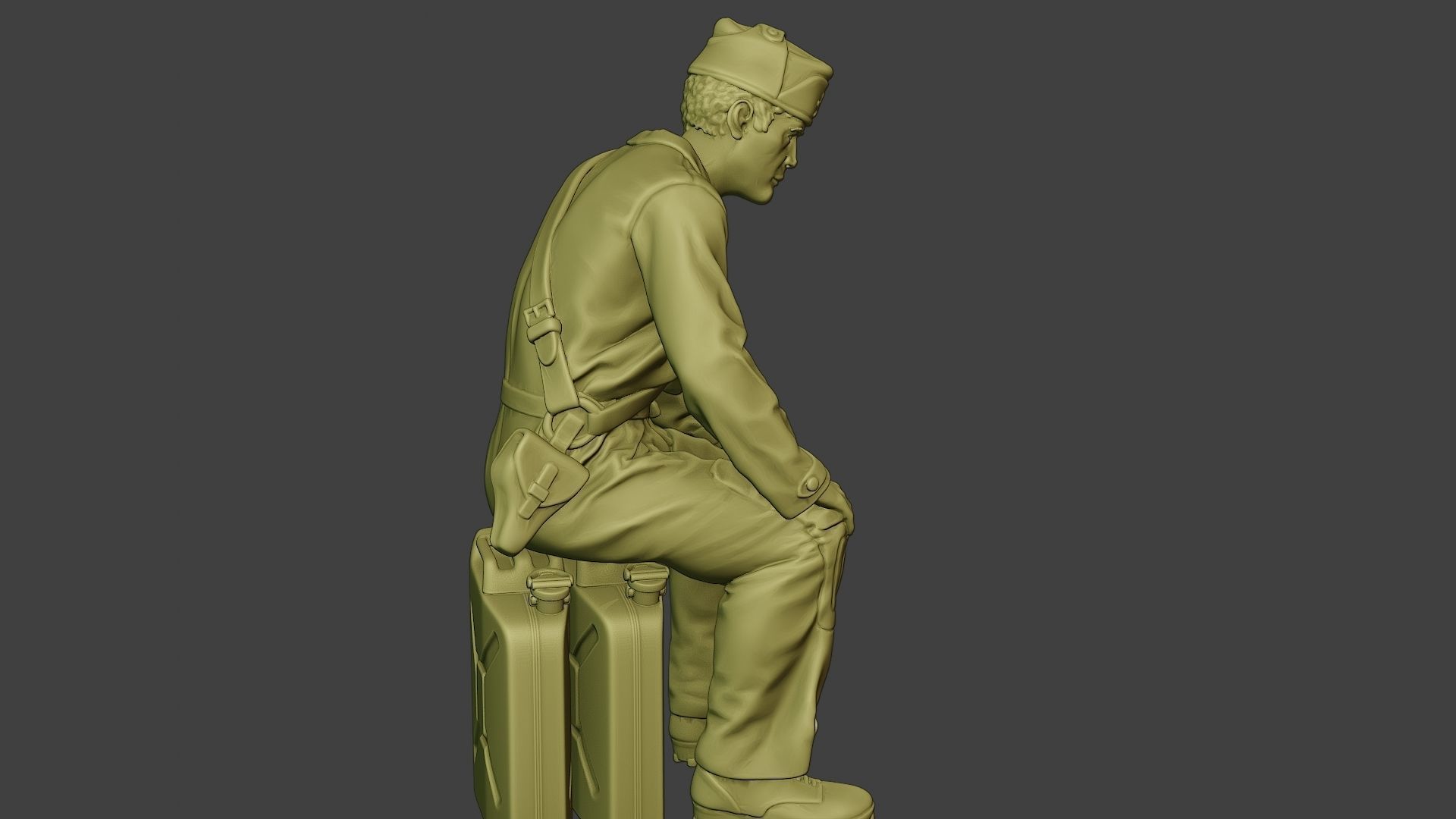 Italian Tank Crew Unit ww2 Sit ITCU1 3D print model_31