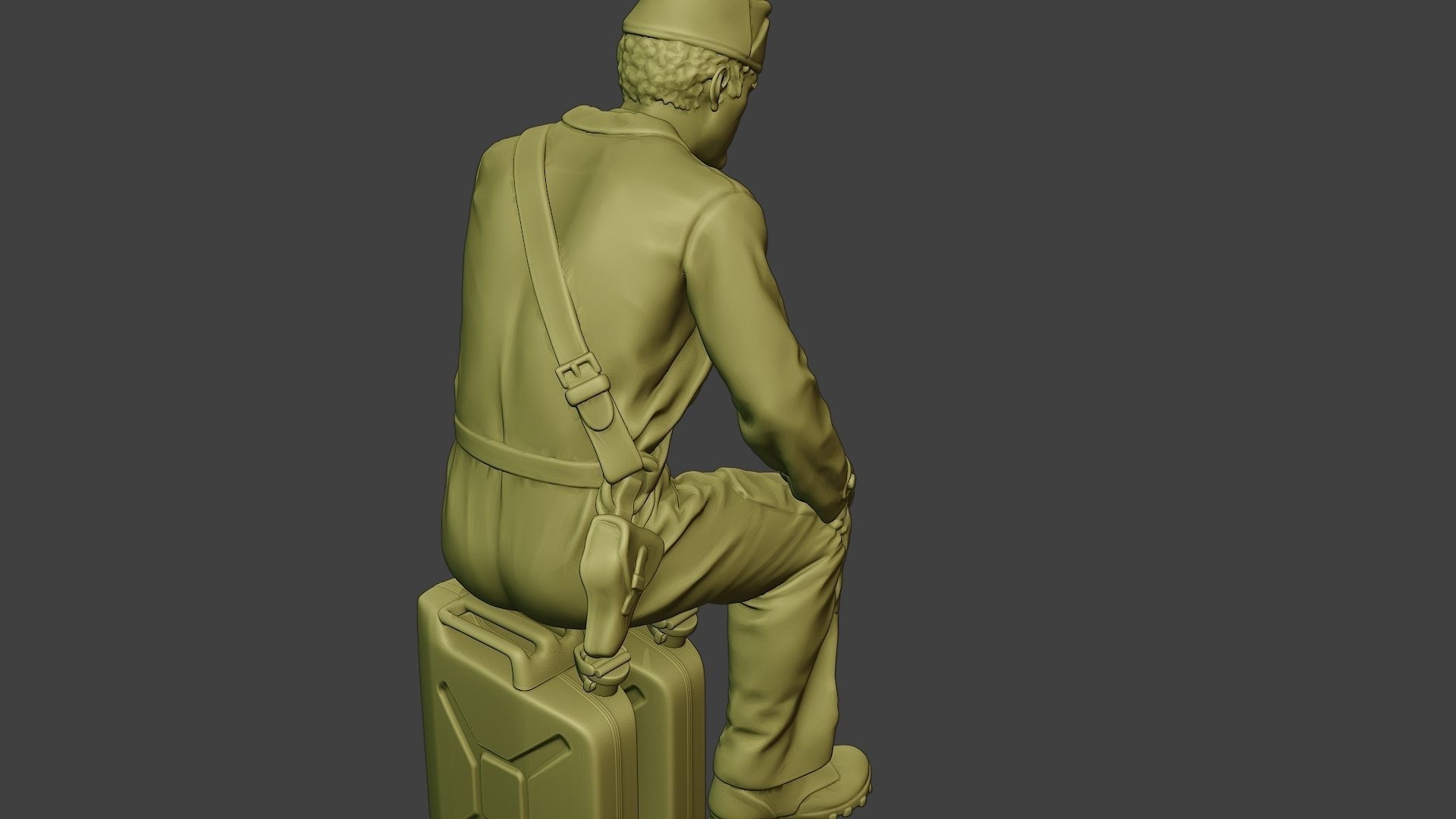 Italian Tank Crew Unit ww2 Sit ITCU1 3D print model_24