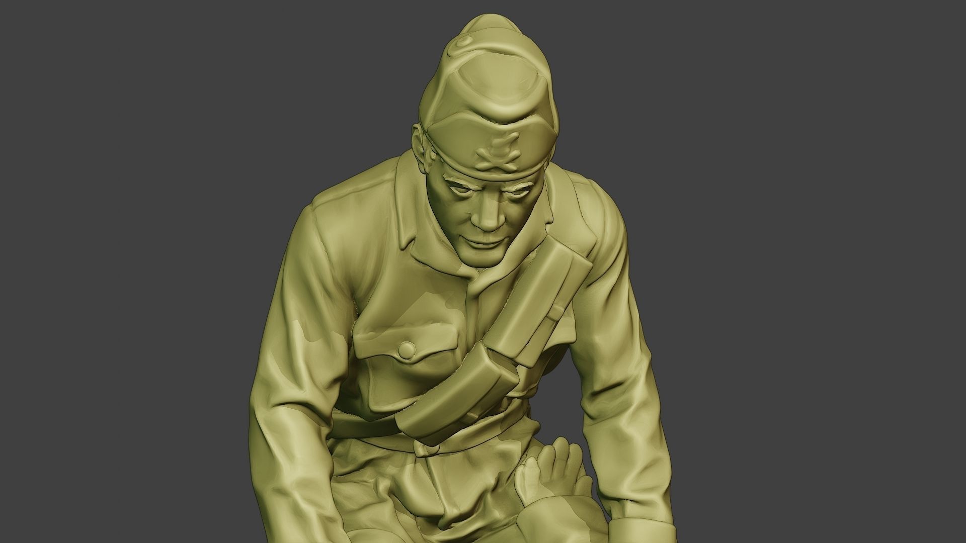 Italian Tank Crew Unit ww2 Sit ITCU1 3D print model_19