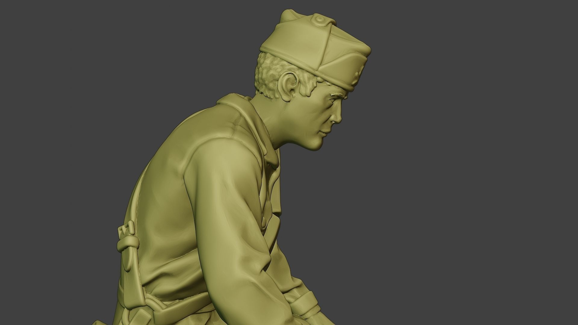 Italian Tank Crew Unit ww2 Sit ITCU1 3D print model_20
