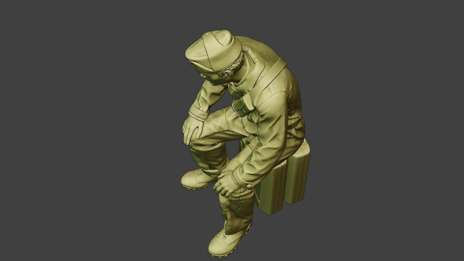 Italian Tank Crew Unit ww2 Sit ITCU1 3D print model_15