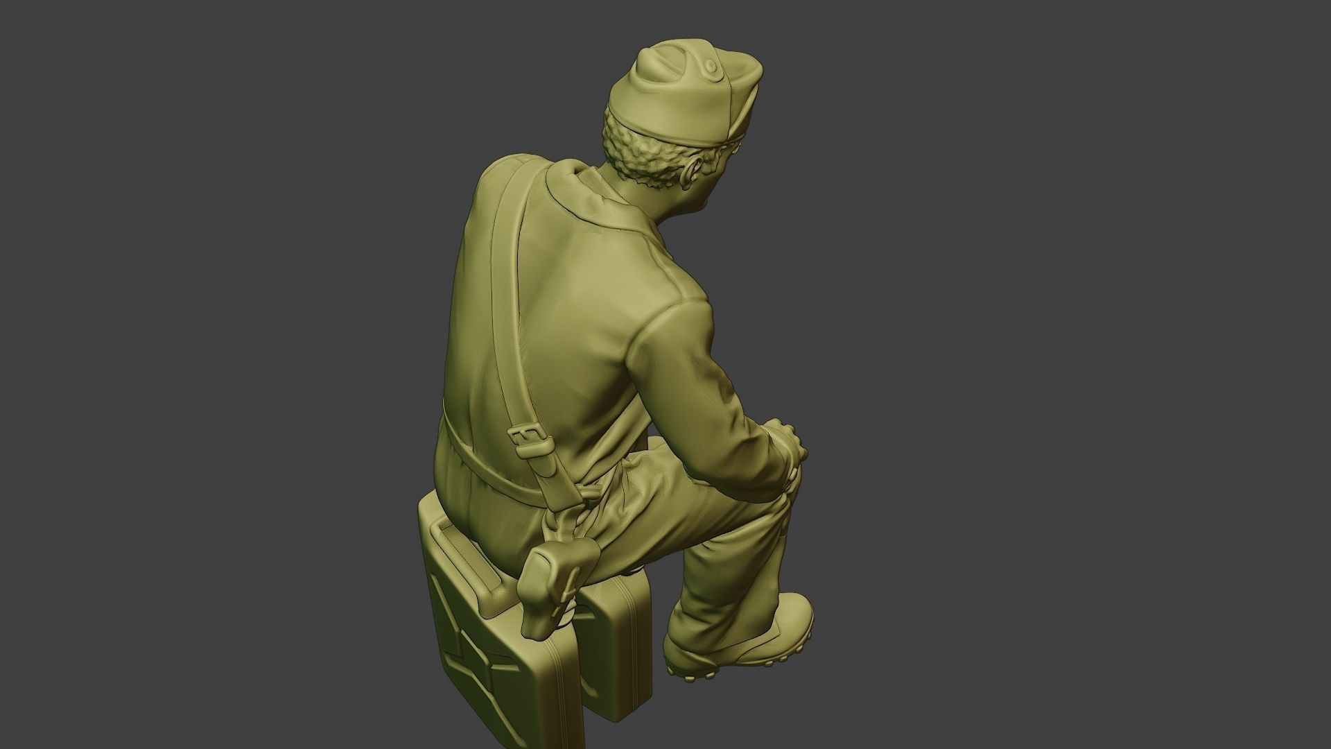 Italian Tank Crew Unit ww2 Sit ITCU1 3D print model_22