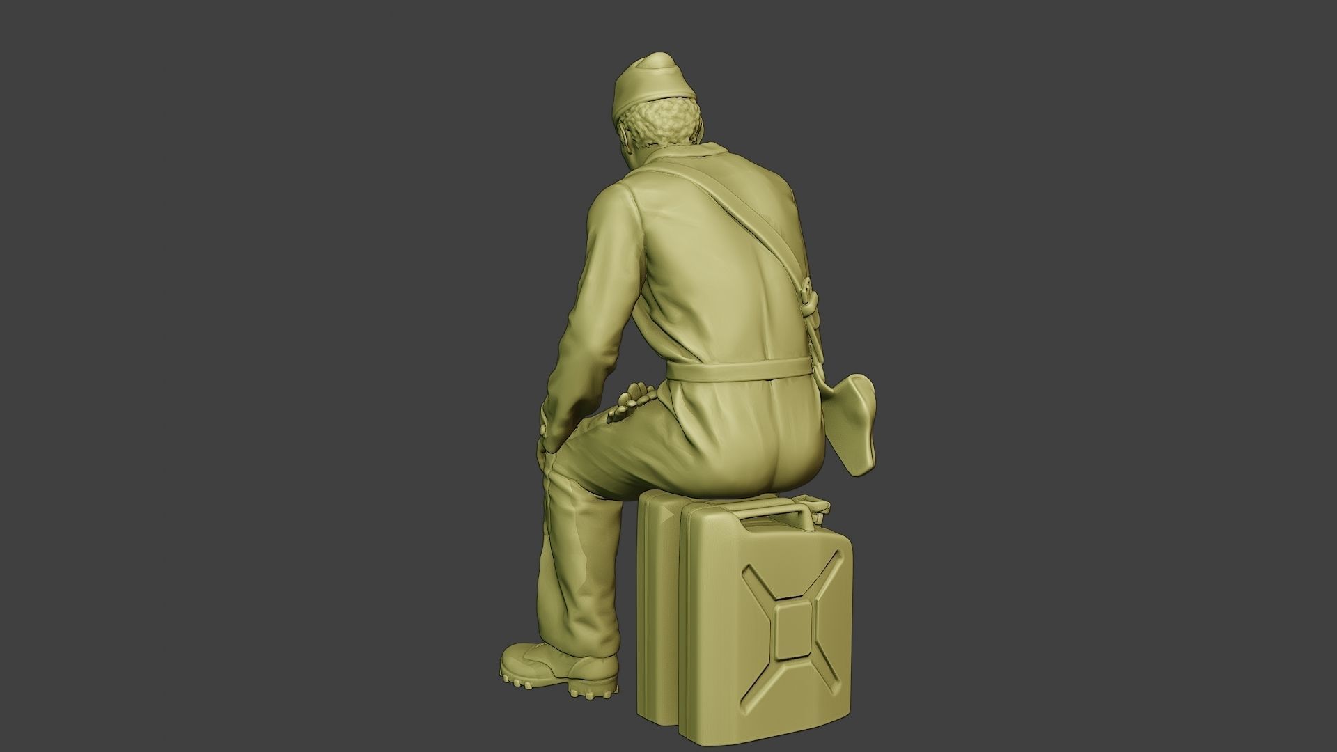 Italian Tank Crew Unit ww2 Sit ITCU1 3D print model_5