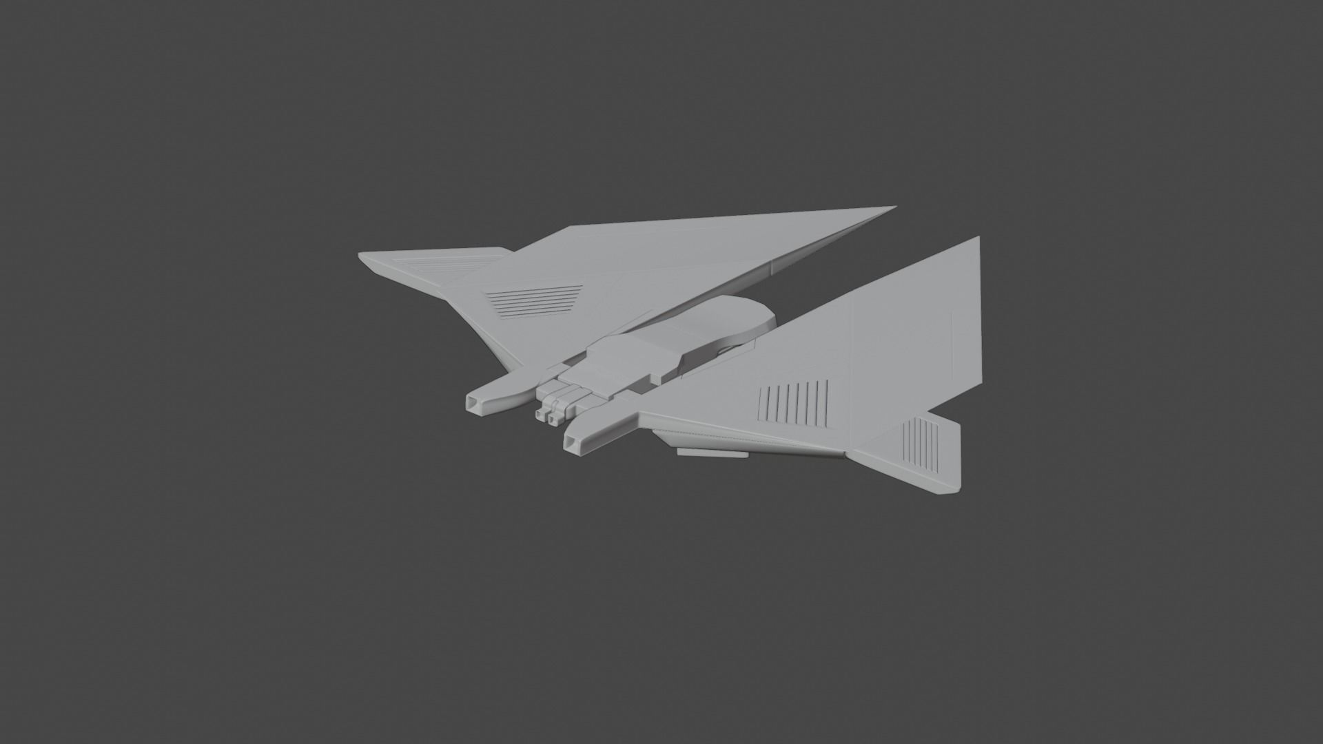 sci-fi Aircraft 3D model_6