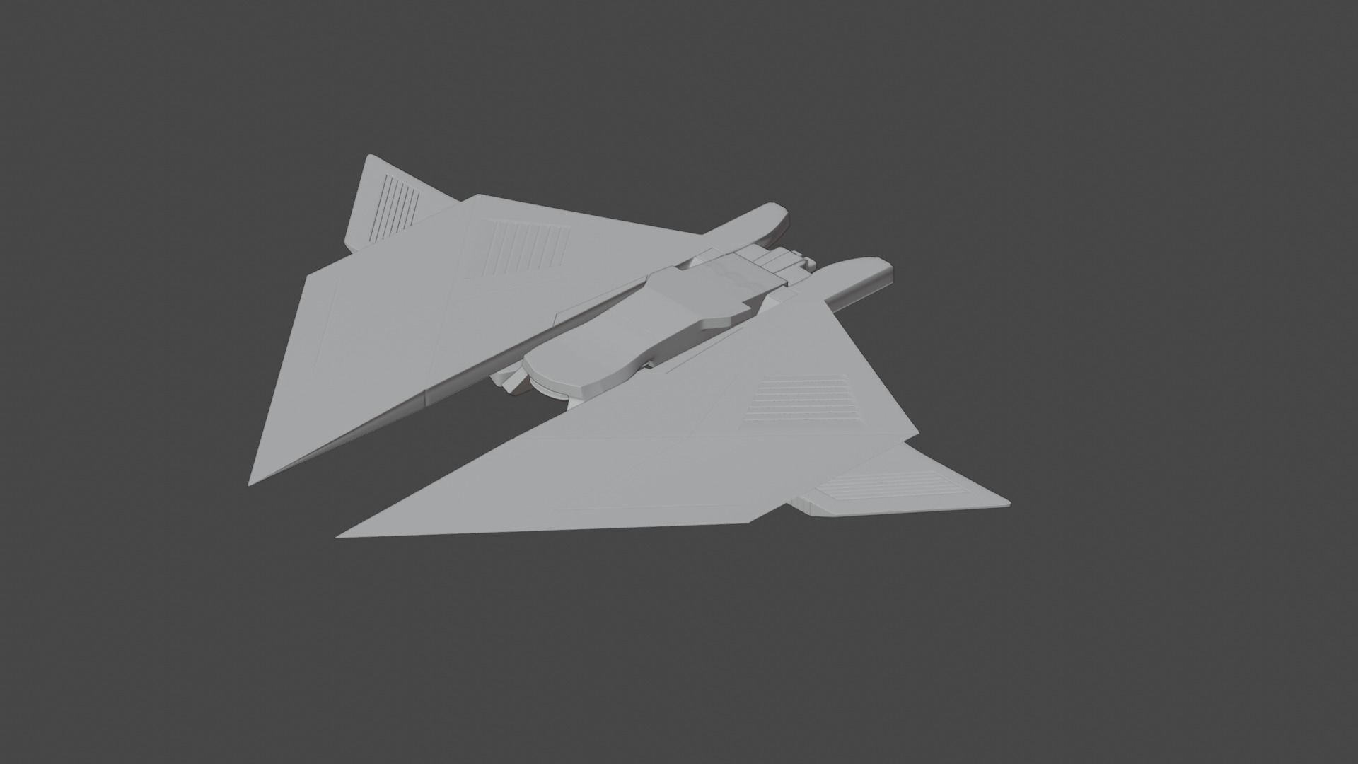 sci-fi Aircraft 3D model_5