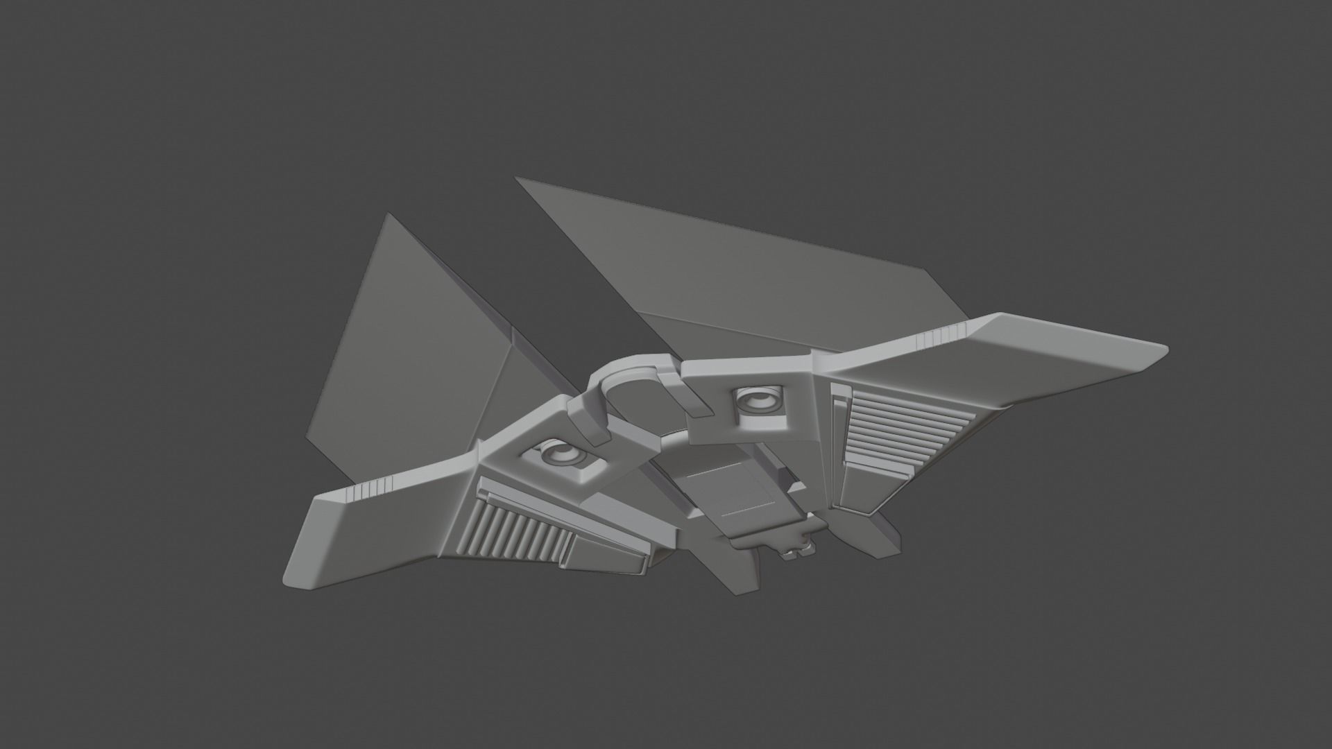 sci-fi Aircraft 3D model_7