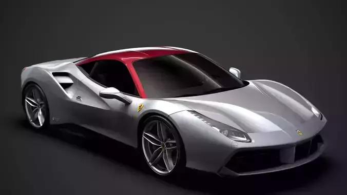 Ferrari 488 GTB The Shah 2018 3D model