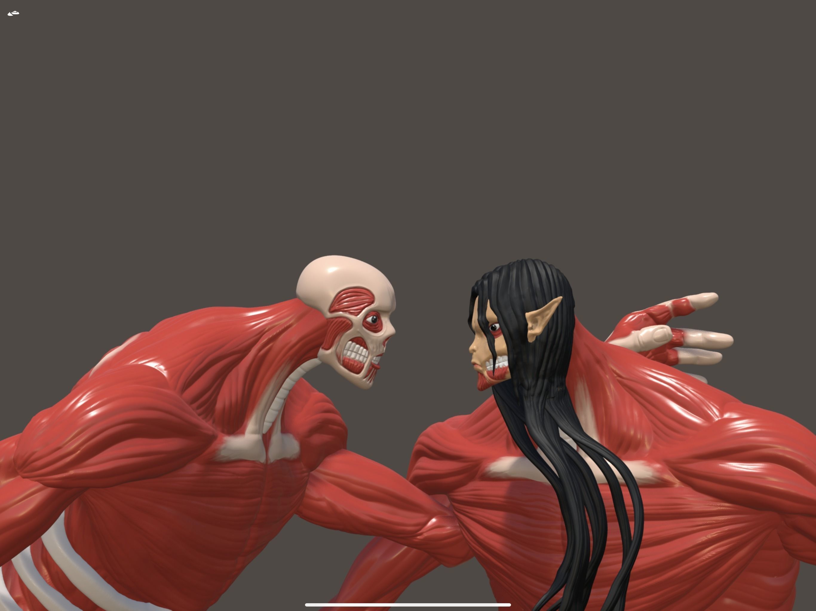 Eren vs armin -attack no titan 3d model 3D model_11