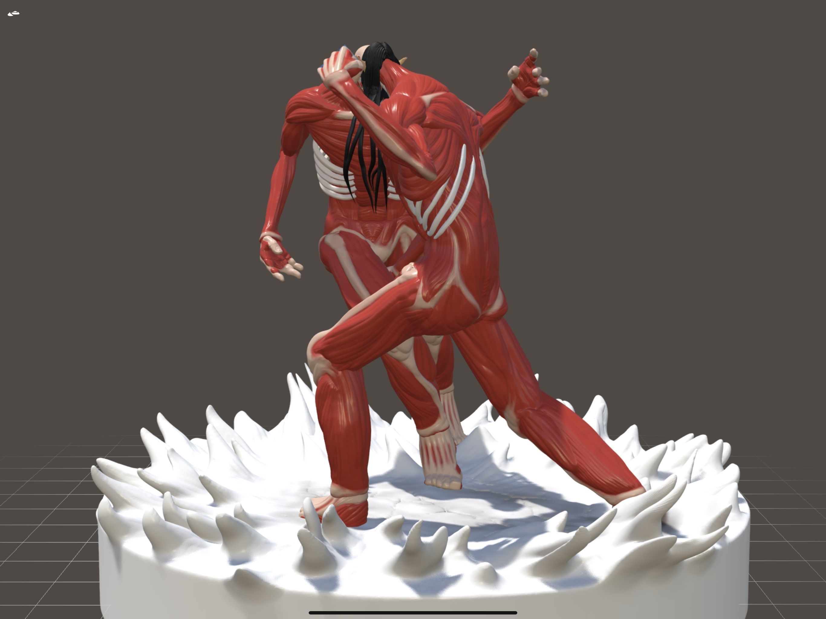 Eren vs armin -attack no titan 3d model 3D model_5
