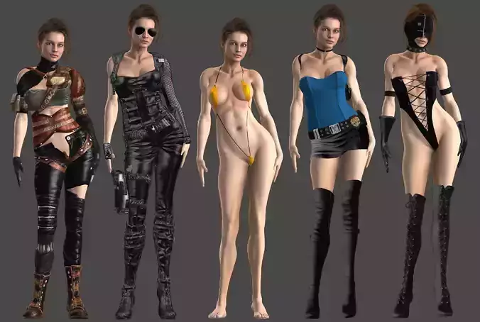 Resident Evil 3 - Jill 3D model