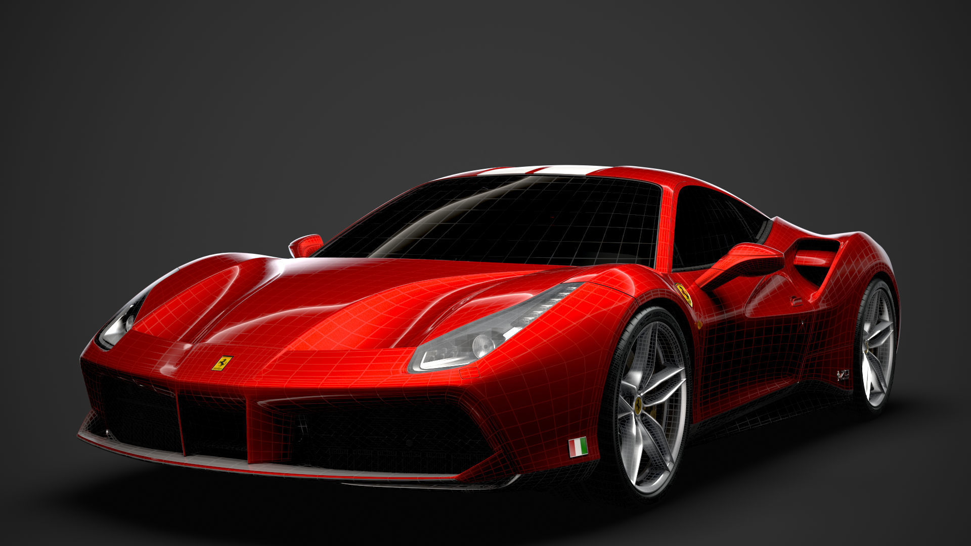 Ferrari 488 GTB The Schumacher 2018 3D model_36