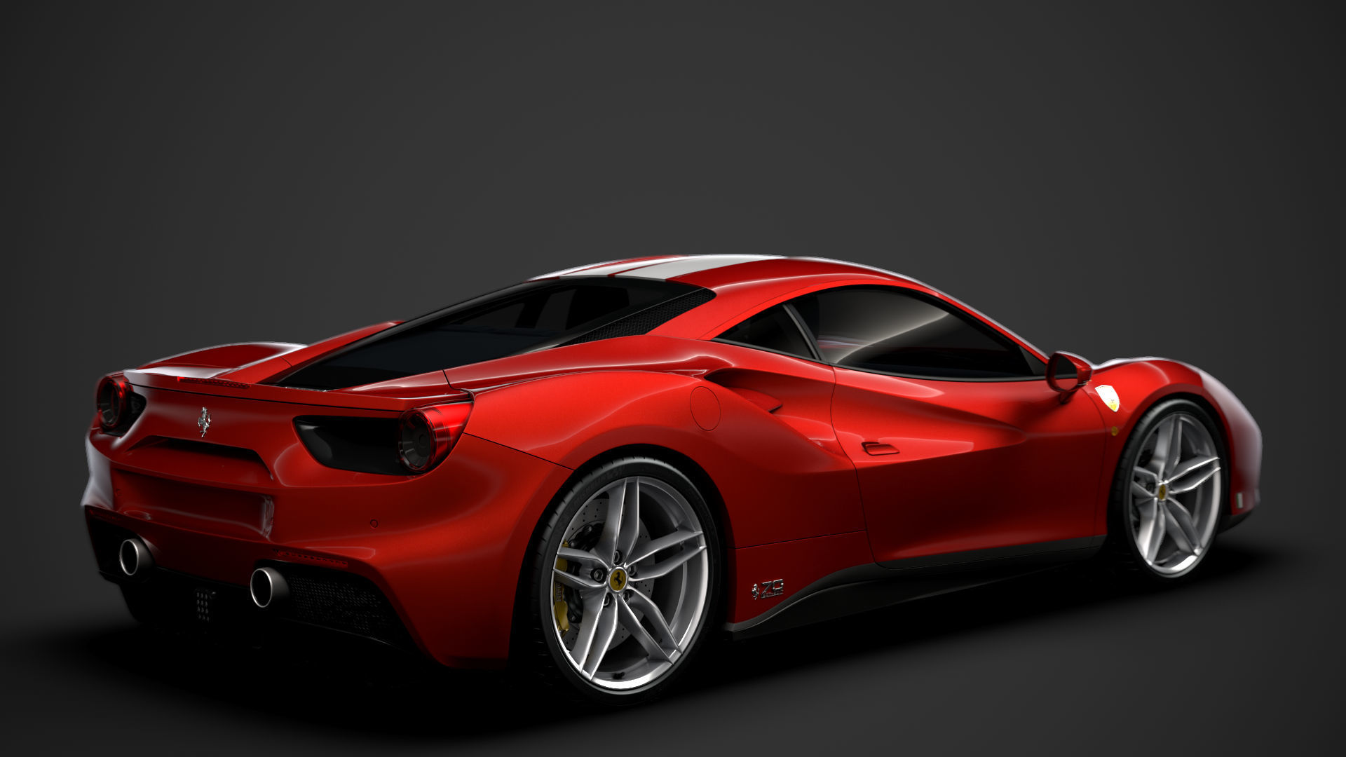 Ferrari 488 GTB The Schumacher 2018 3D model_2