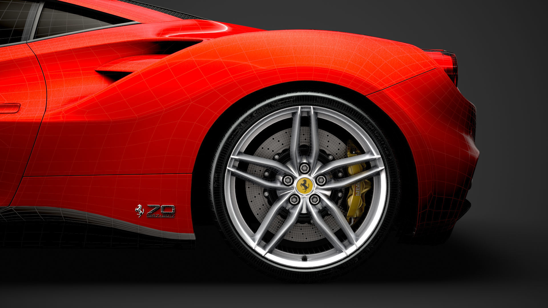 Ferrari 488 GTB The Schumacher 2018 3D model_35