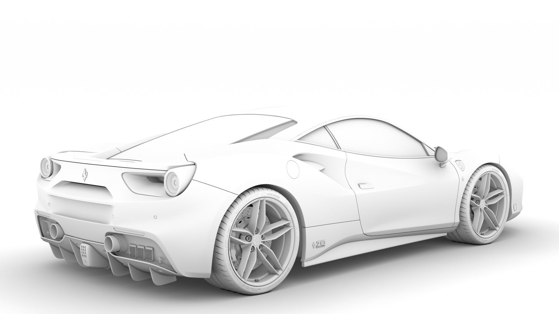 Ferrari 488 GTB The Schumacher 2018 3D model_16