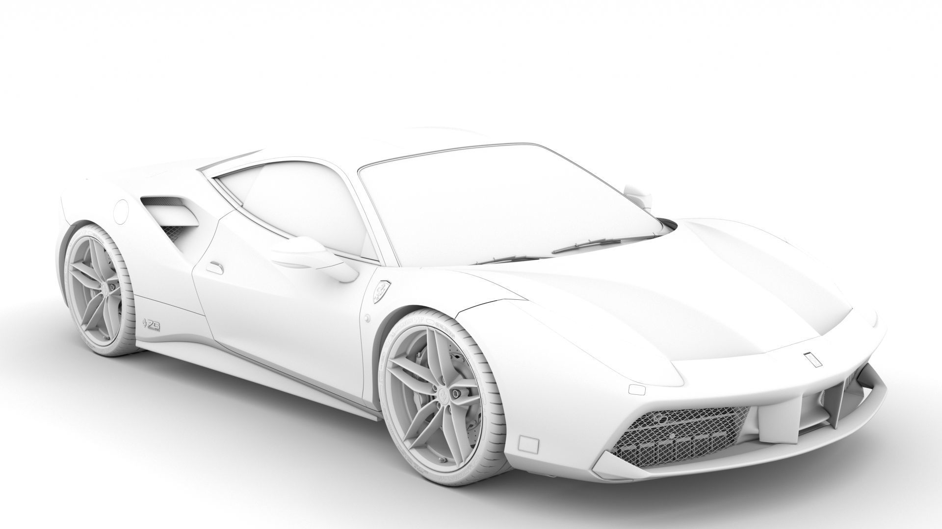 Ferrari 488 GTB The Schumacher 2018 3D model_14