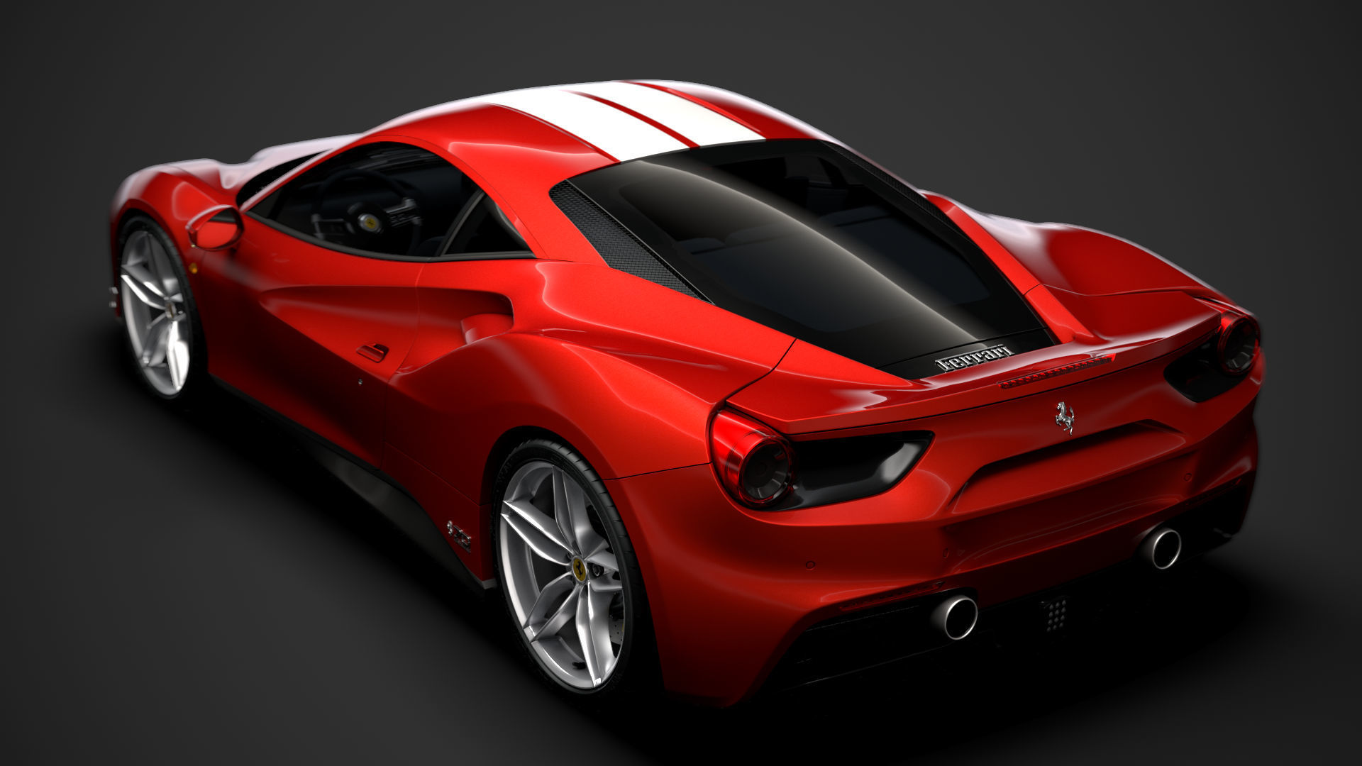 Ferrari 488 GTB The Schumacher 2018 3D model_3