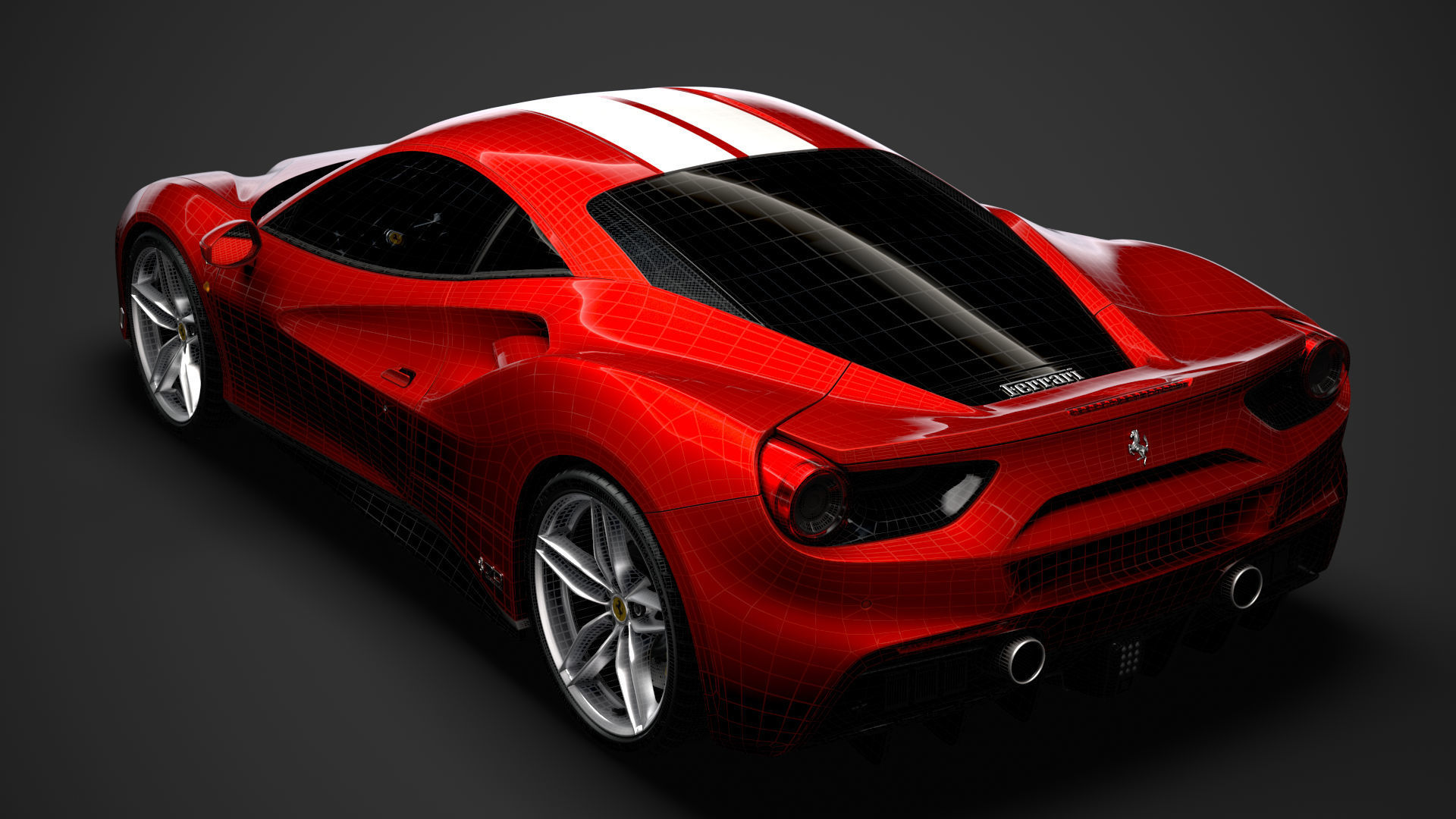 Ferrari 488 GTB The Schumacher 2018 3D model_31