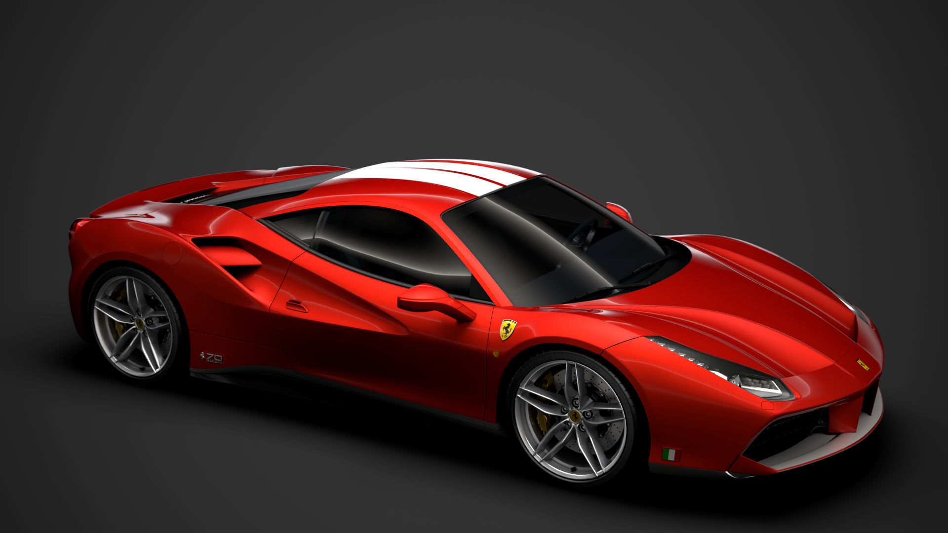 Ferrari 488 GTB The Schumacher 2018 3D model_12